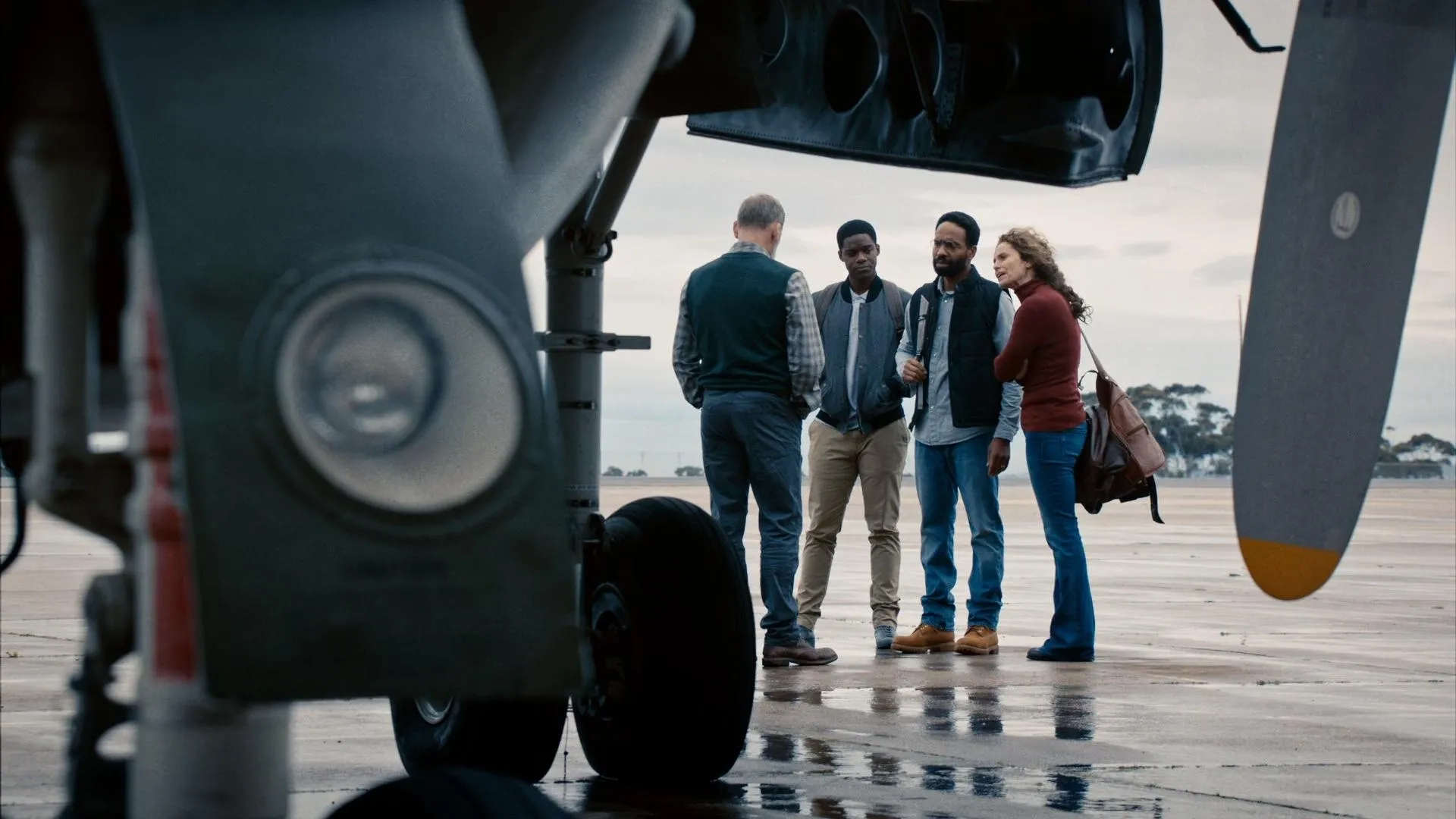 Amy Brenneman, Christopher Eccleston, Kevin Carroll, and Jovan Adepo in The Leftovers (2014)