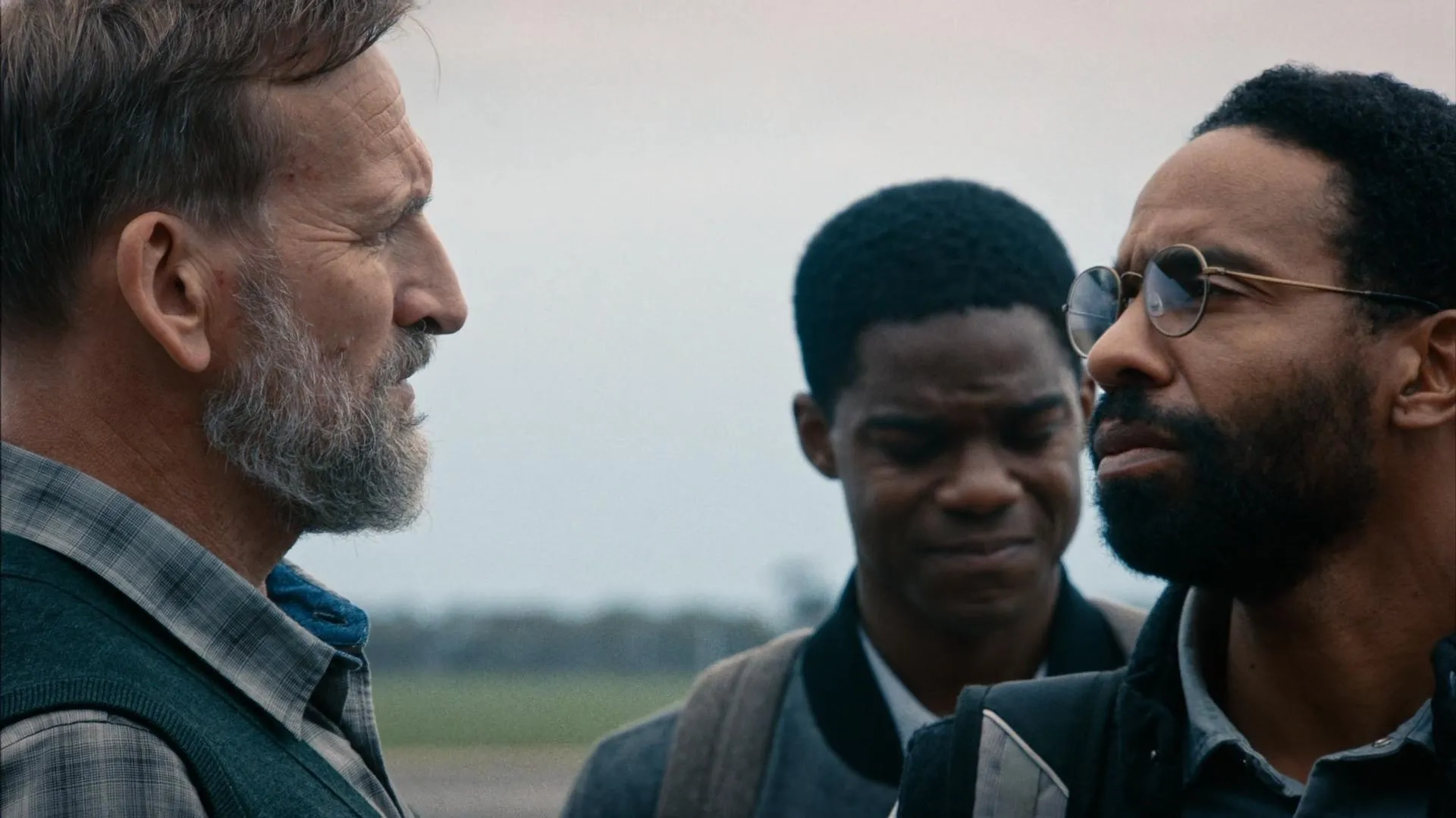 Christopher Eccleston, Kevin Carroll, and Jovan Adepo in The Leftovers (2014)