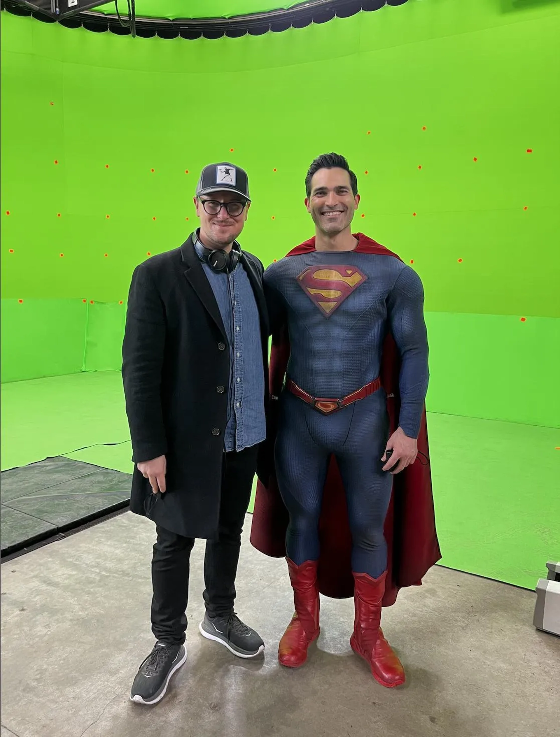 Tyler Hoechlin and David Mahmoudieh in Superman & Lois (2021)