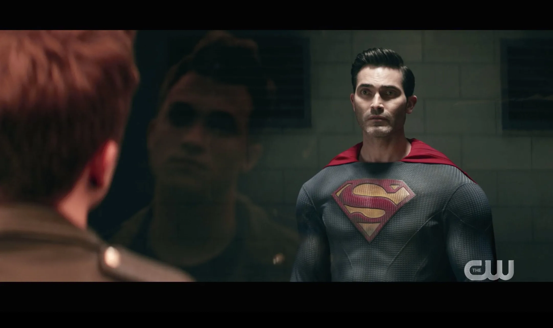 Tyler Hoechlin, David Mahmoudieh, and Jordan Elsass in Superman & Lois (2021)