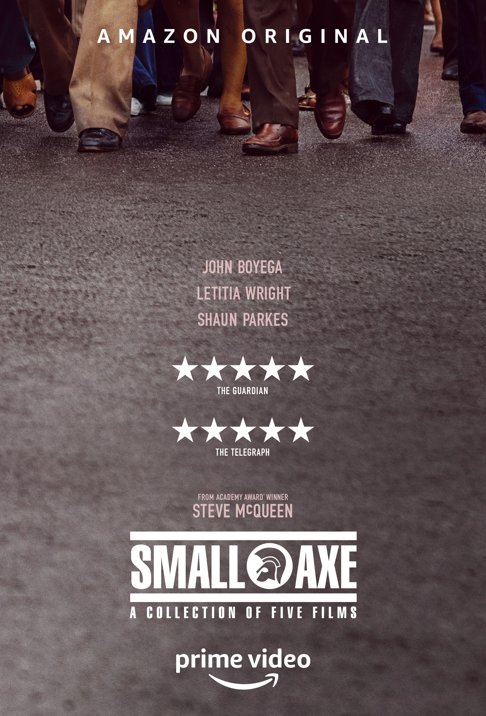 Shaun Parkes, John Boyega, and Letitia Wright in Small Axe: Mangrove (2020)