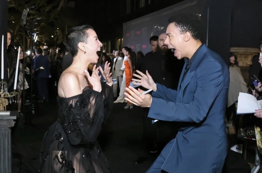 Kit Young and Jessie Mei Li at an event for Shadow and Bone (2021)