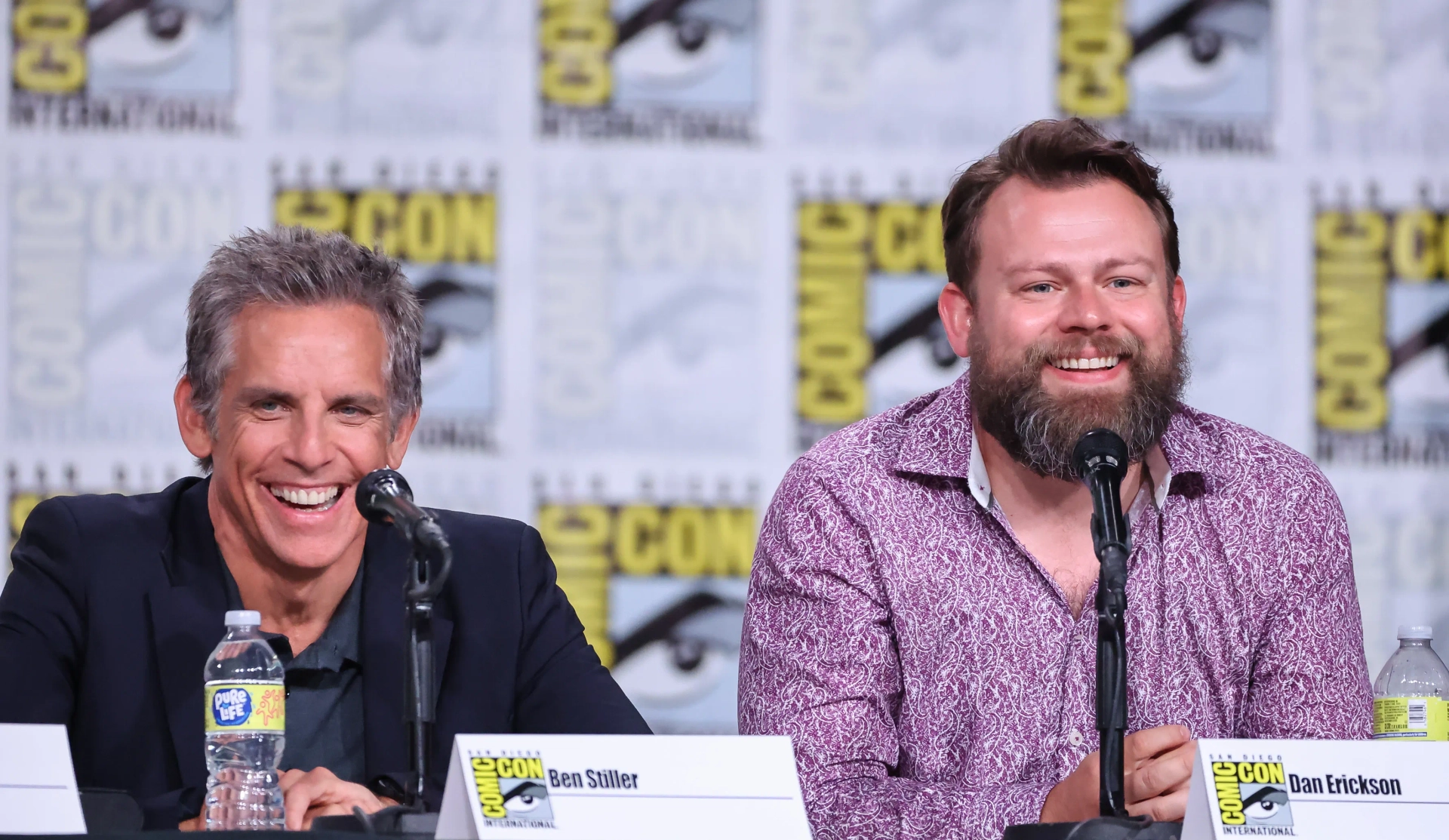 Ben Stiller and Dan Erickson at an event for Severance (2022)