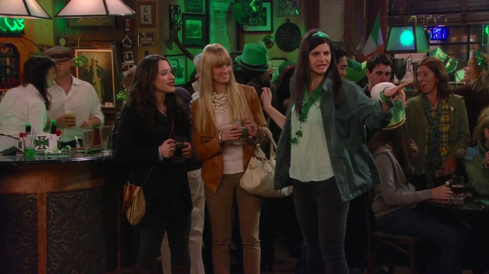 Kat Dennings, Lindsey Kraft, and Beth Behrs in 2 Broke Girls (2011)