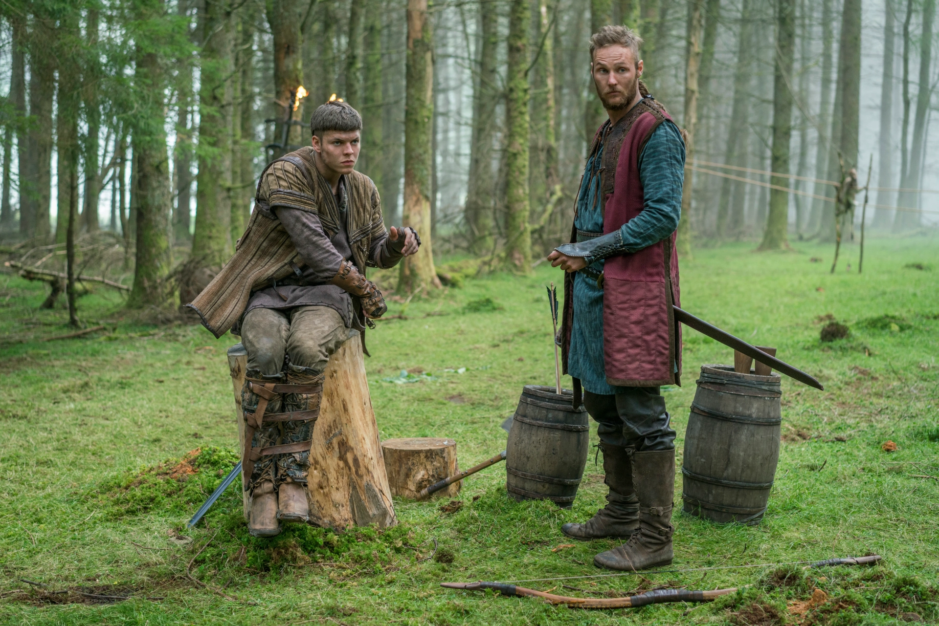 Jordan Patrick Smith and Alex Høgh Andersen in Vikings (2013)