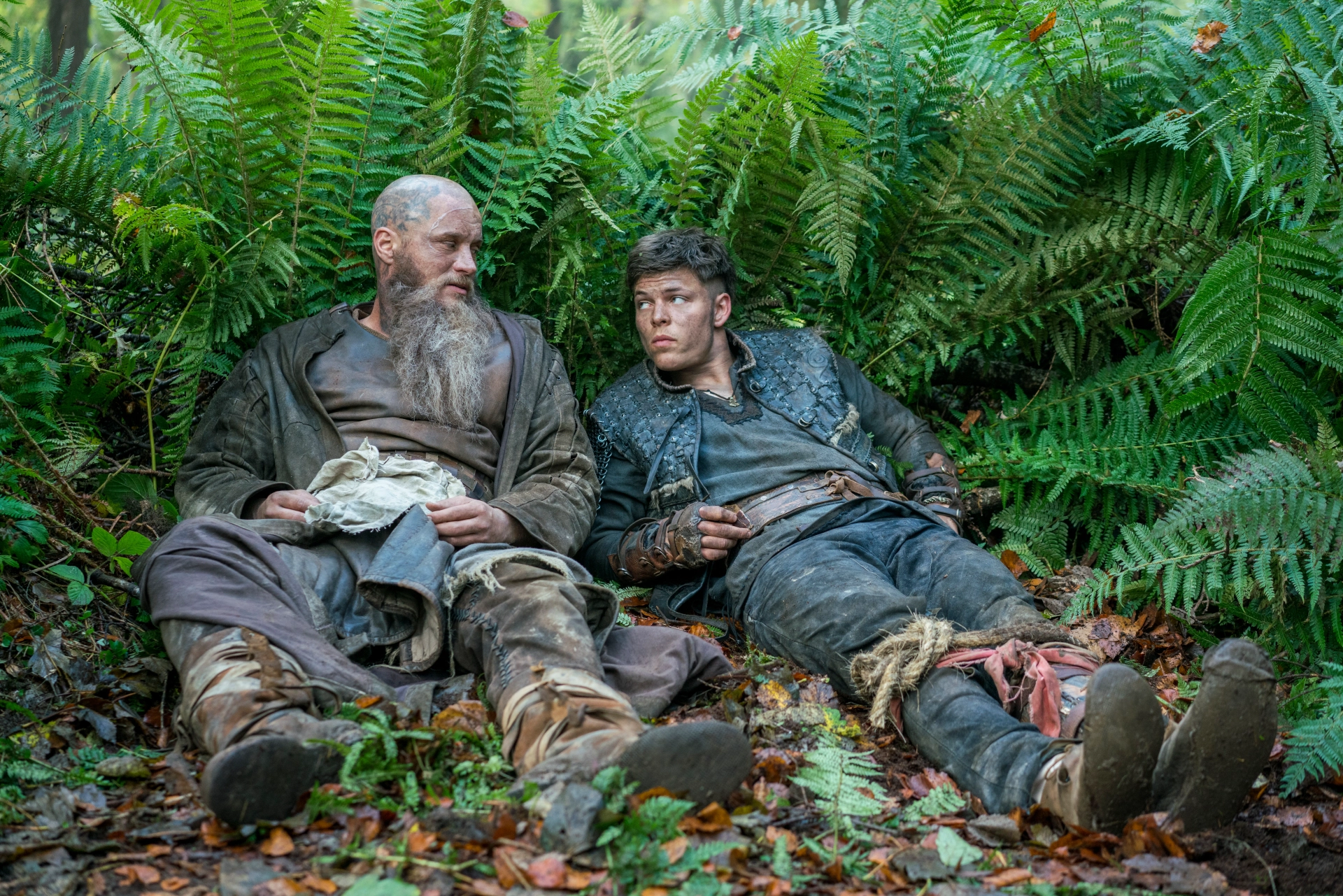 Travis Fimmel and Alex Høgh Andersen in Vikings (2013)