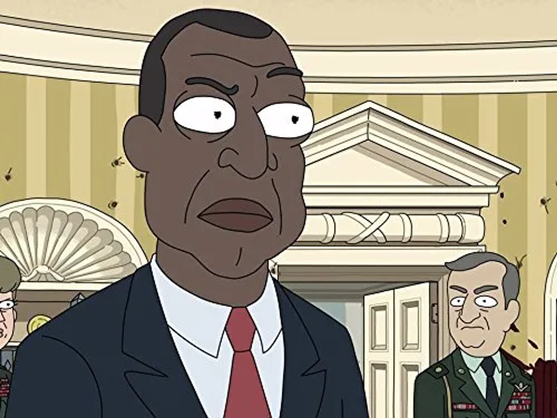 Maurice LaMarche and Keith David in Rick and Morty (2013)