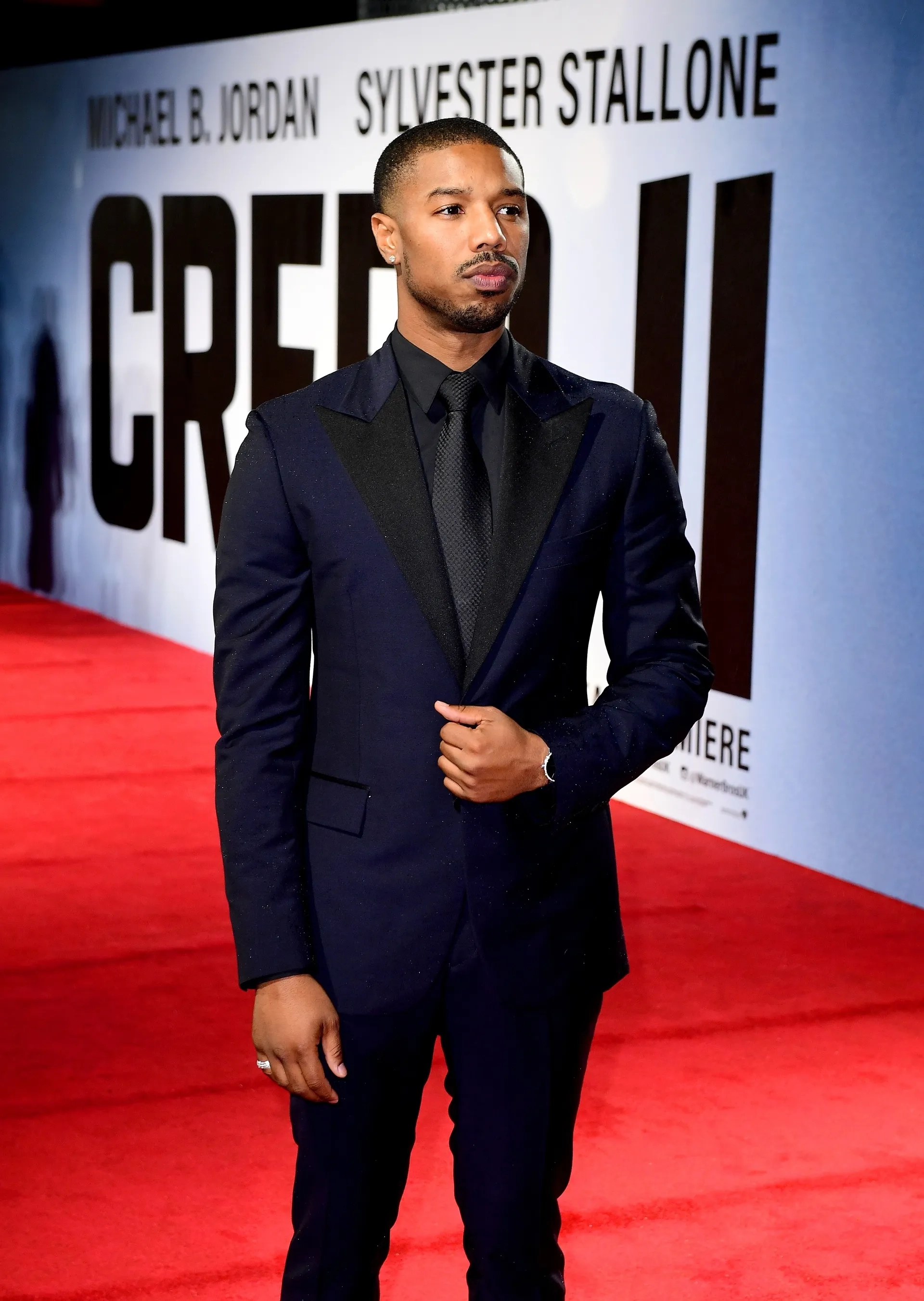 Michael B. Jordan at an event for Creed II (2018)