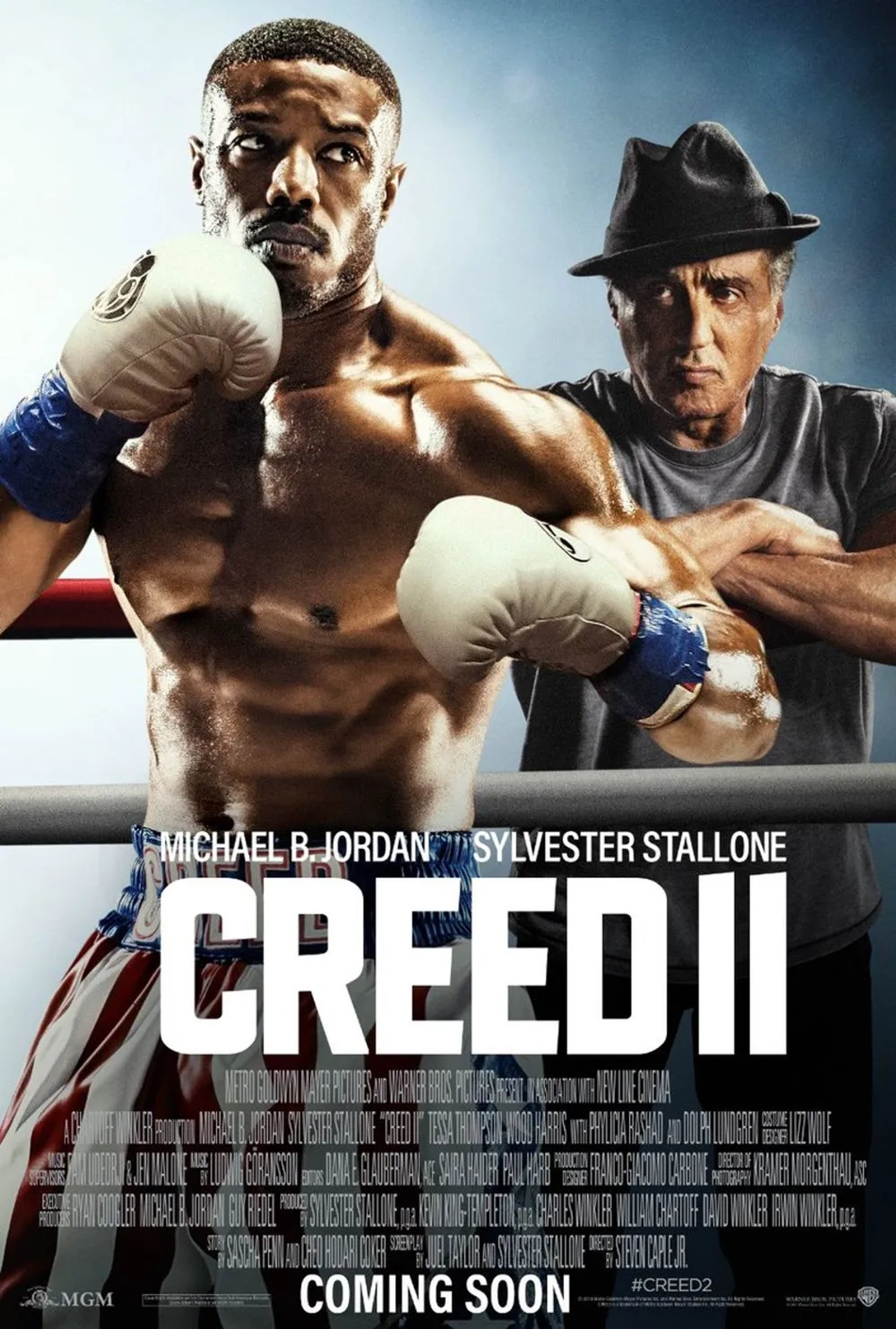 Sylvester Stallone and Michael B. Jordan in Creed II (2018)