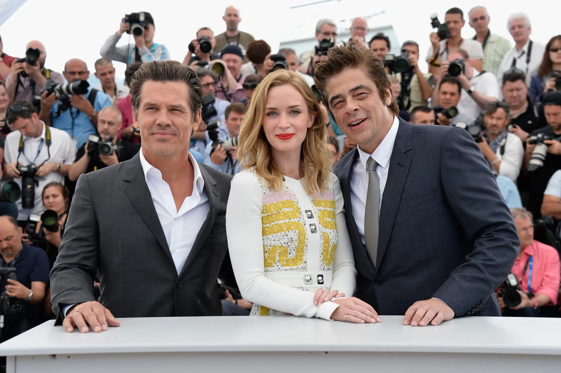 Josh Brolin, Benicio Del Toro, and Emily Blunt at an event for Sicario (2015)