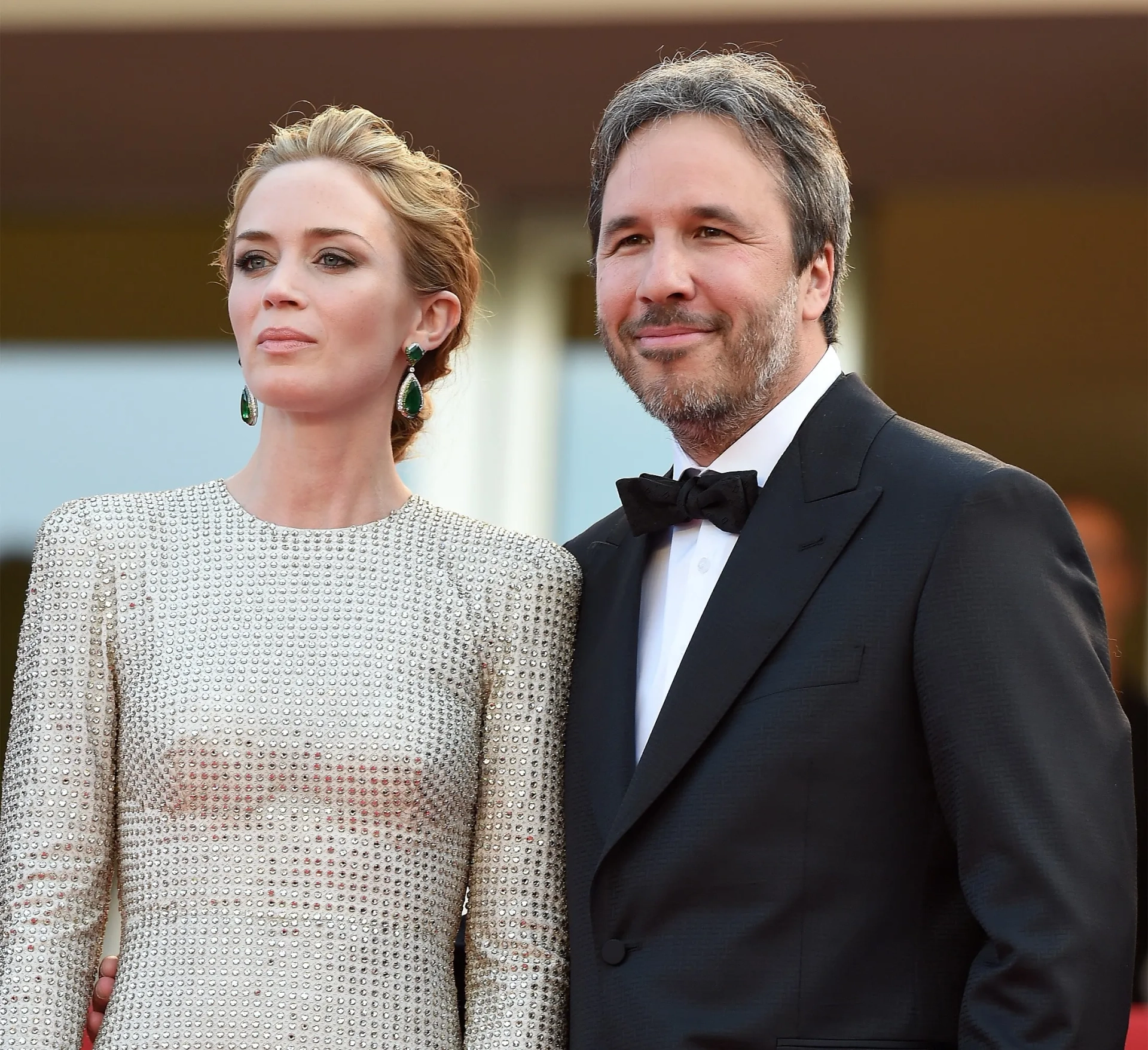 Denis Villeneuve and Emily Blunt at an event for Sicario (2015)