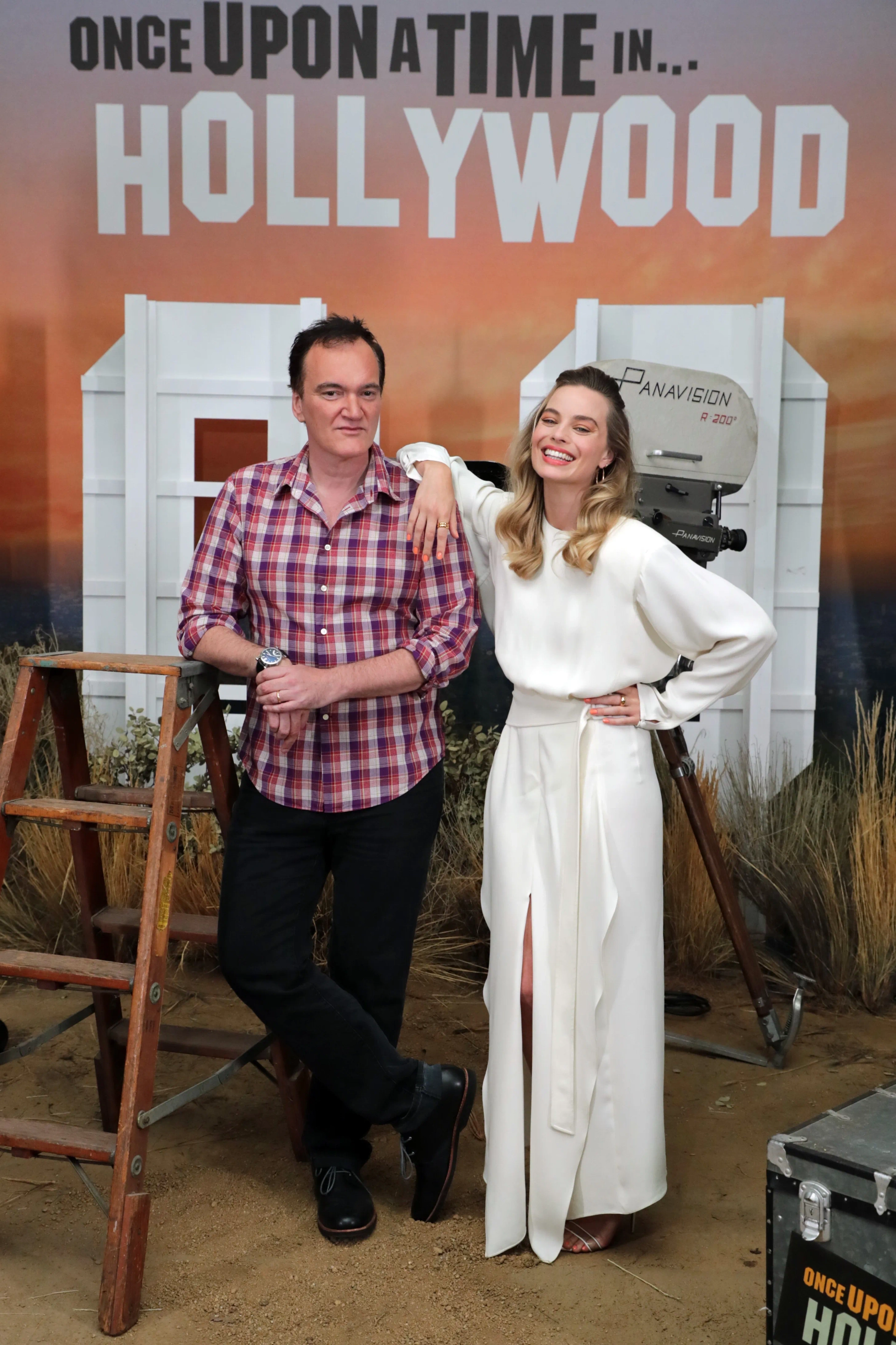 Quentin Tarantino and Margot Robbie at an event for IMDb on the Scene - Interviews: Once Upon a Time in Hollywood (2019)