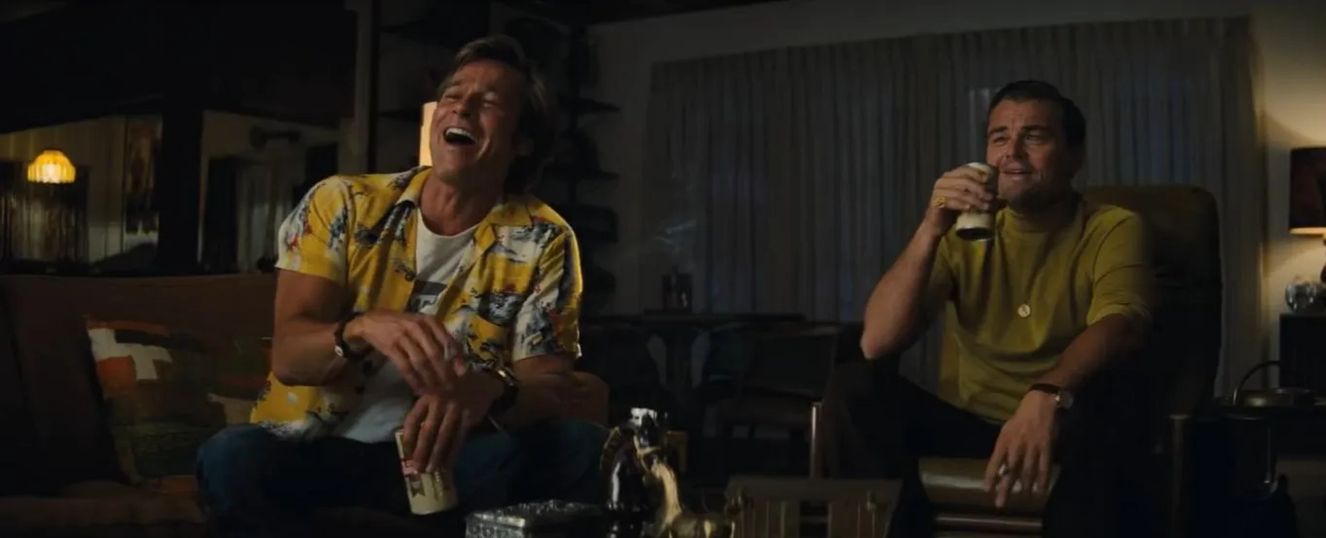 Brad Pitt and Leonardo DiCaprio in Once Upon a Time in Hollywood (2019)