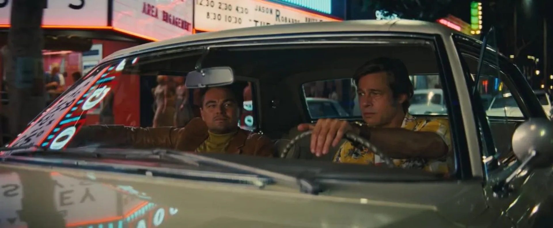 Brad Pitt and Leonardo DiCaprio in Once Upon a Time in Hollywood (2019)