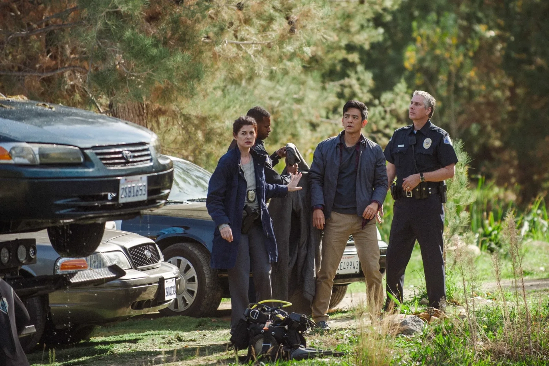 Debra Messing and John Cho in Searching (2018)