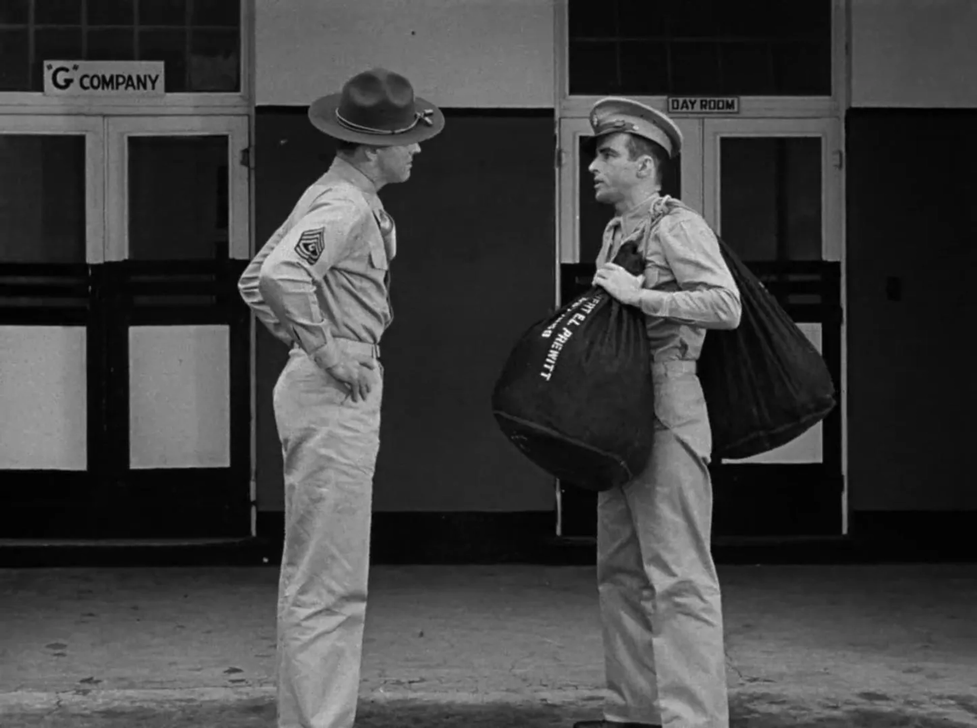 Burt Lancaster and Montgomery Clift in From Here to Eternity (1953)