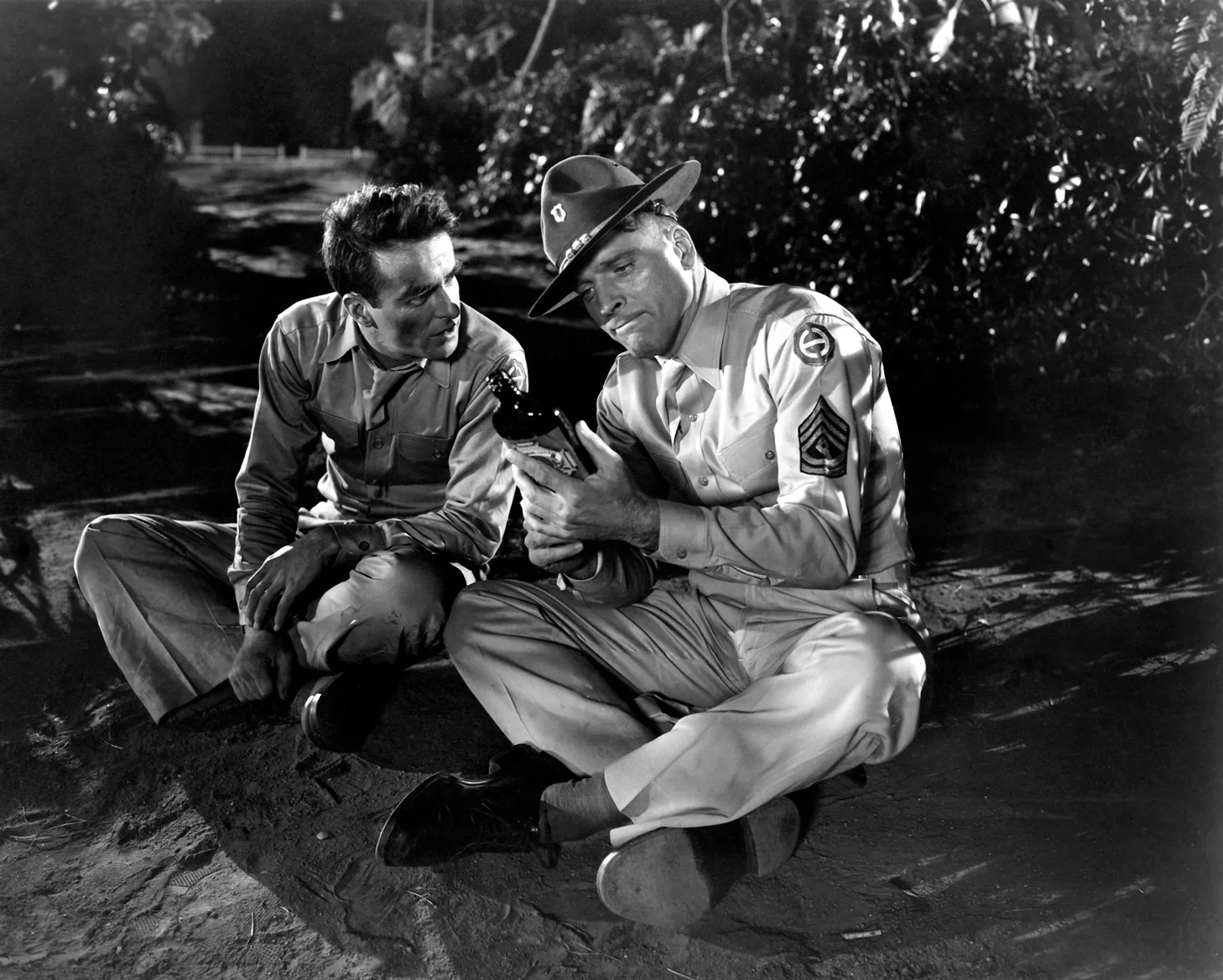 Burt Lancaster and Montgomery Clift in From Here to Eternity (1953)