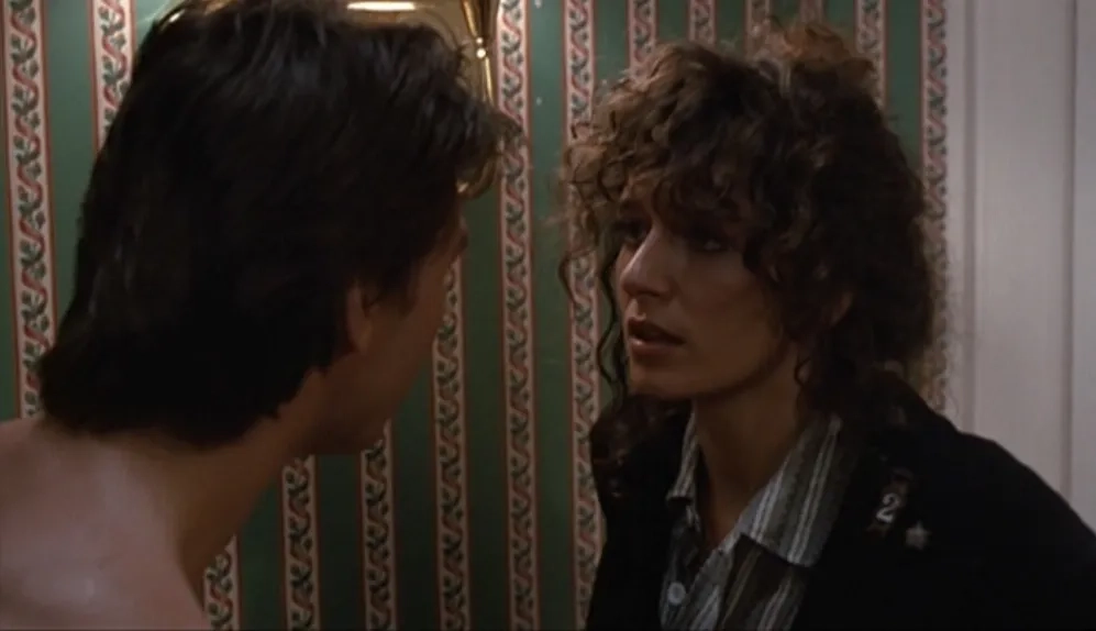 Tom Cruise and Valeria Golino in Rain Man (1988)