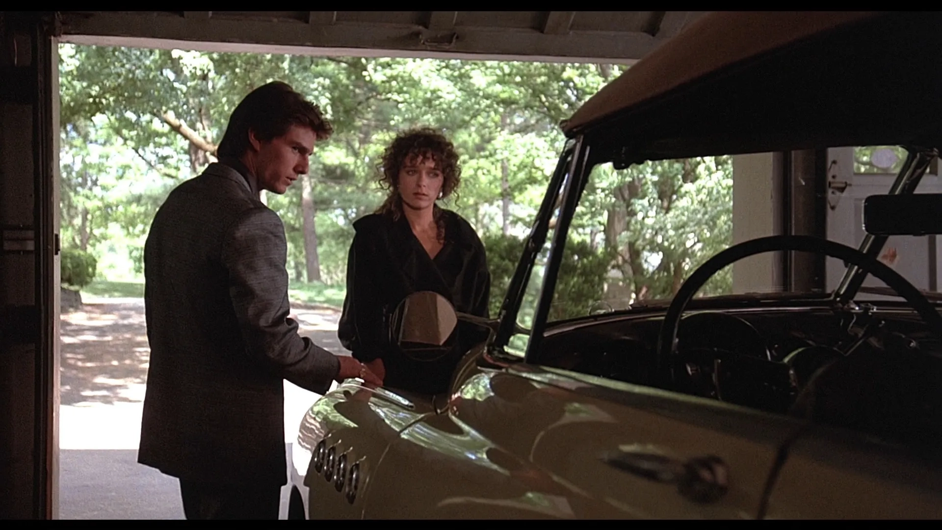 Tom Cruise and Valeria Golino in Rain Man (1988)