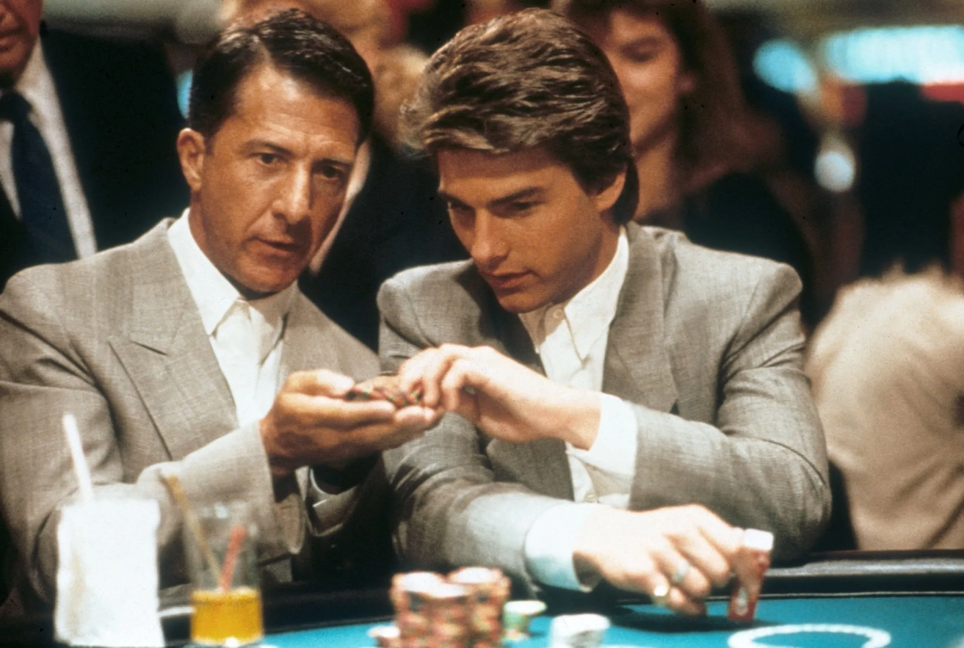 Tom Cruise and Dustin Hoffman in Rain Man (1988)