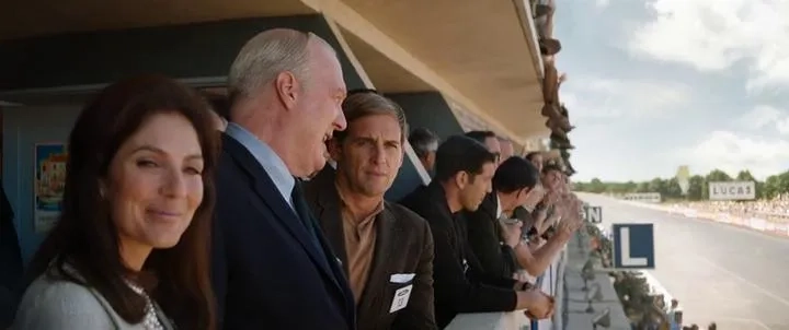 Tracy Letts, Josh Lucas, Marisa Petroro, and Jon Bernthal in Ford v Ferrari (2019)