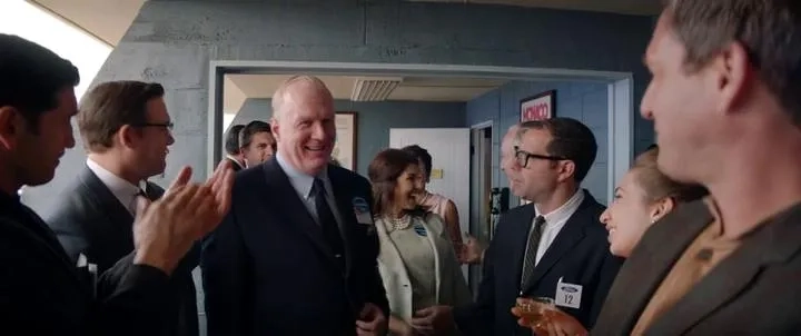 Tracy Letts, Josh Lucas, Marisa Petroro, and Jon Bernthal in Ford v Ferrari (2019)