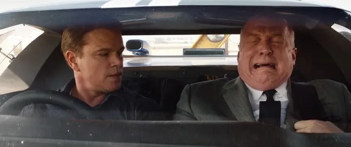 Matt Damon and Tracy Letts in Ford v Ferrari (2019)
