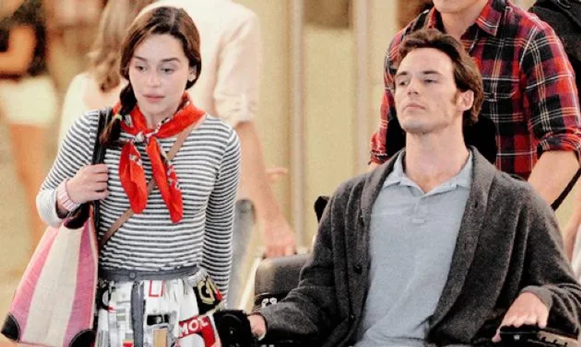Sam Claflin and Emilia Clarke in Me Before You (2016)