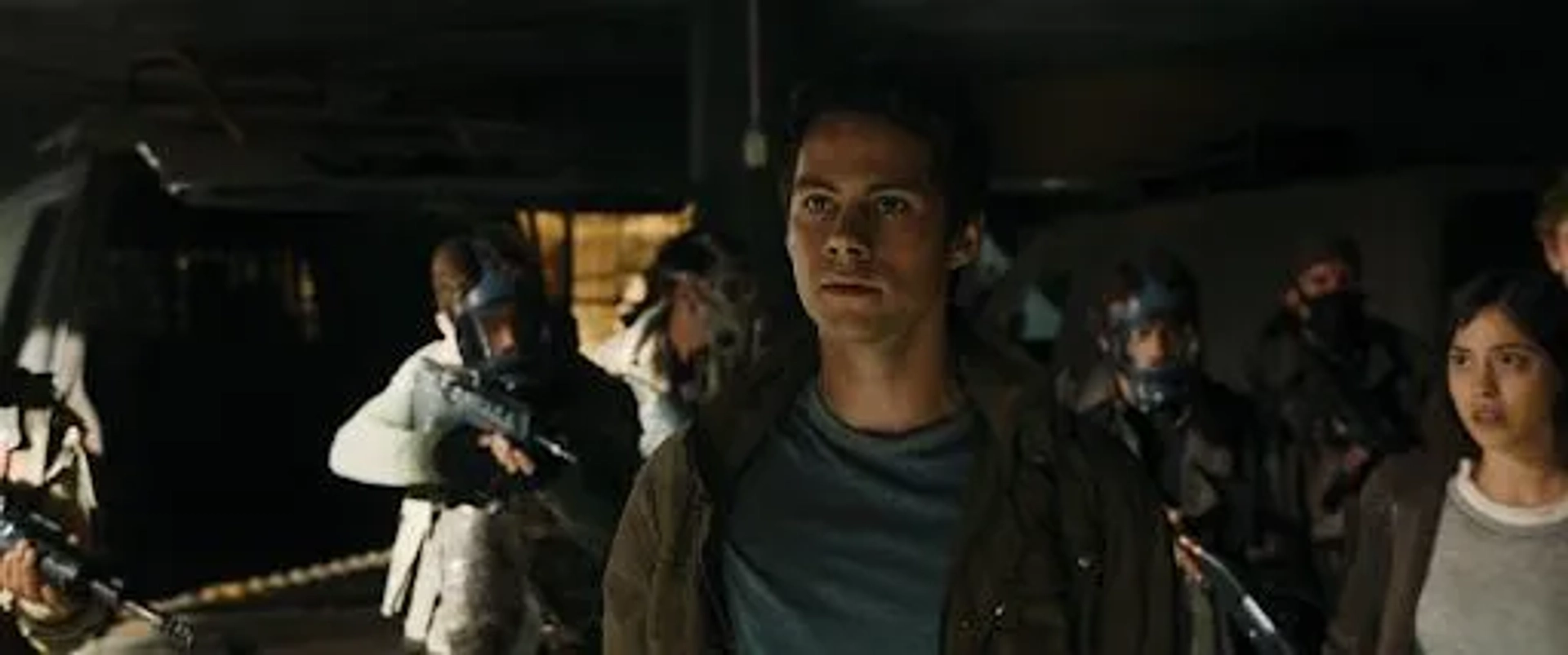 Dylan O'Brien and Rosa Salazar in Maze Runner: The Death Cure (2018)