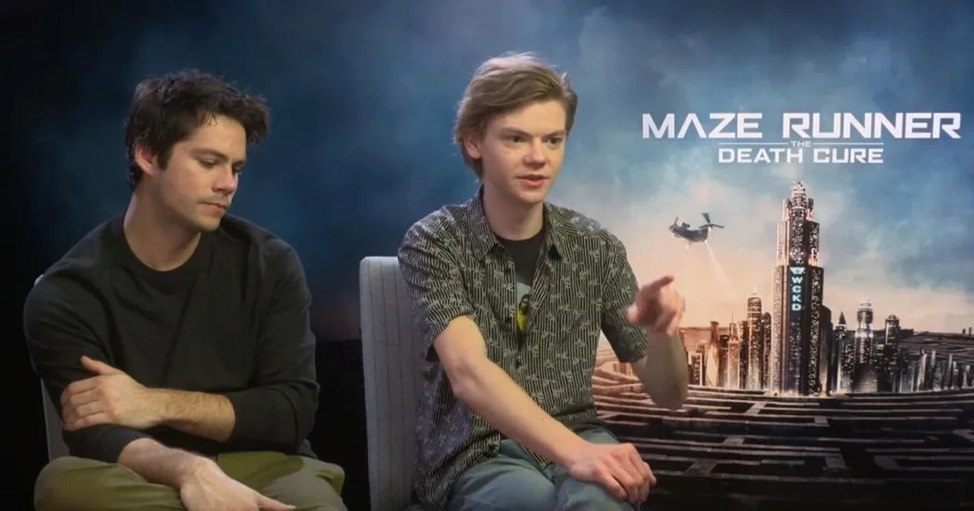 Thomas Brodie-Sangster and Dylan O'Brien in Maze Runner: The Death Cure (2018)