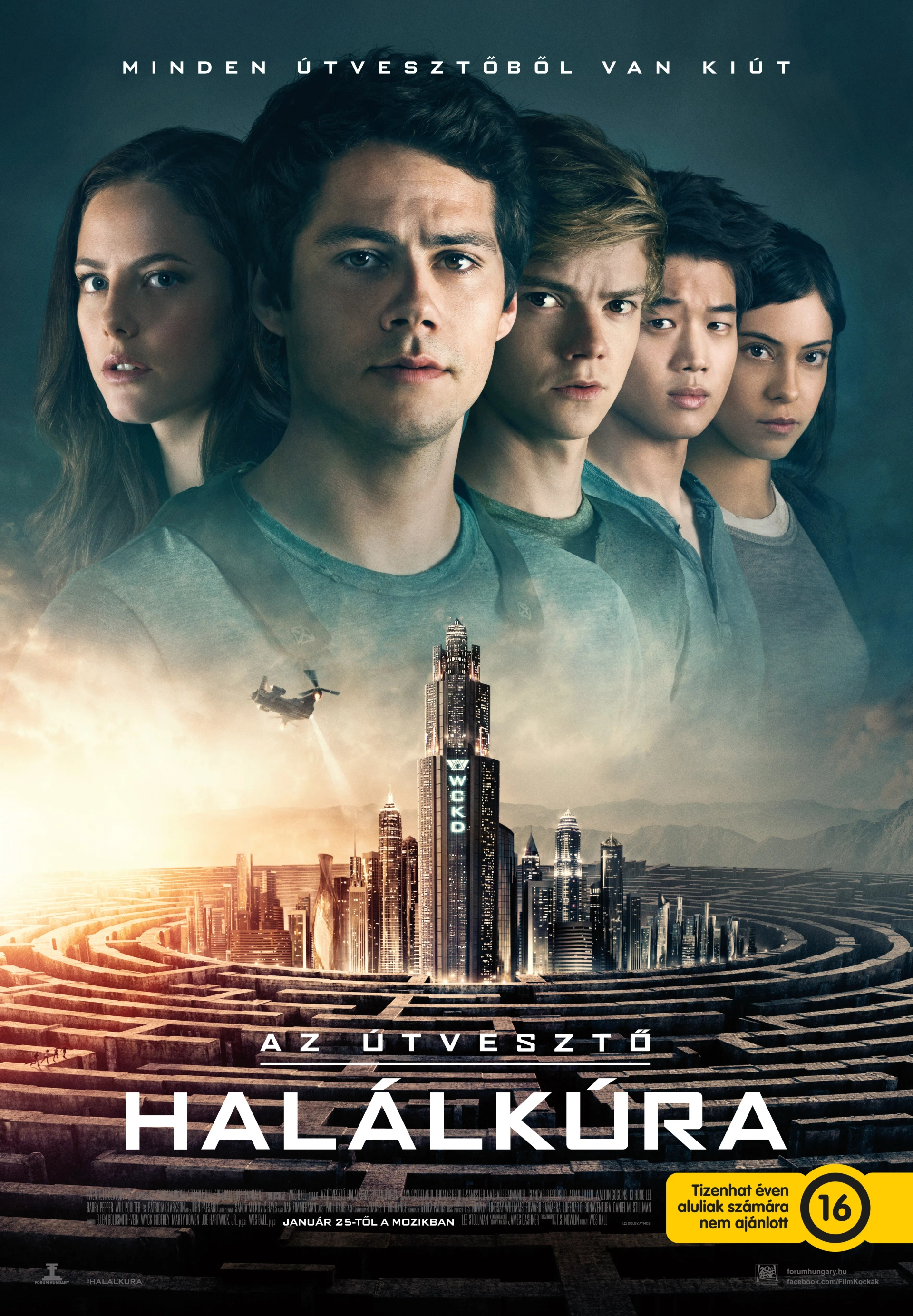 Thomas Brodie-Sangster, Kaya Scodelario, Dylan O'Brien, Ki Hong Lee, and Rosa Salazar in Maze Runner: The Death Cure (2018)