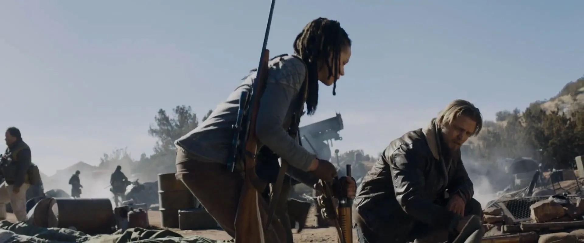 Barry Pepper and Nathalie Emmanuel in Maze Runner: The Scorch Trials (2015)