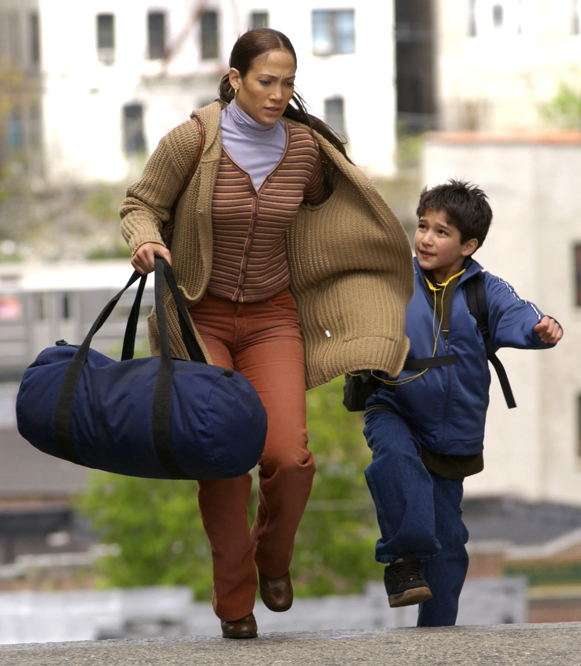 Jennifer Lopez and Tyler Posey in Maid in Manhattan (2002)