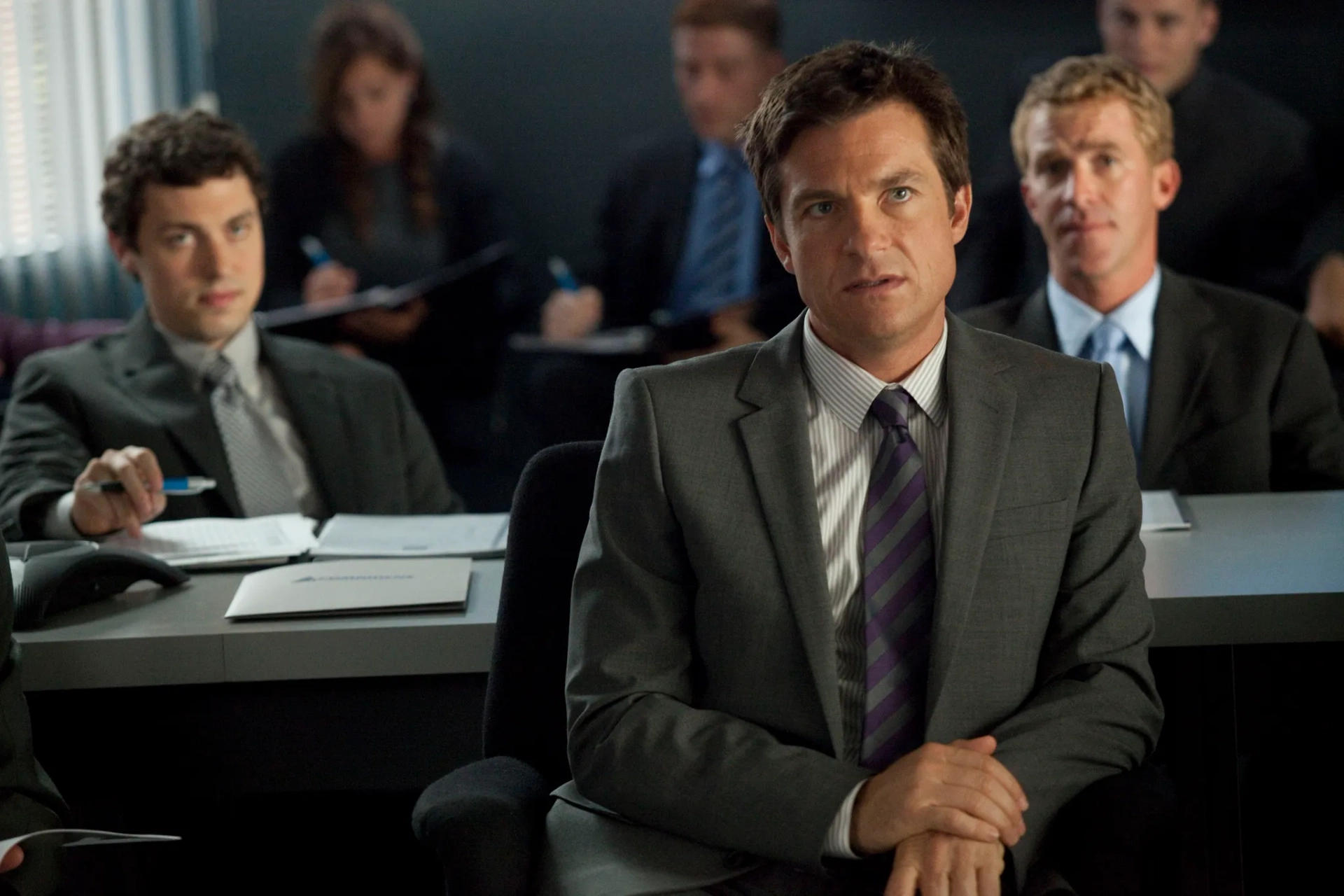 Jason Bateman and John Francis Daley in Horrible Bosses (2011)