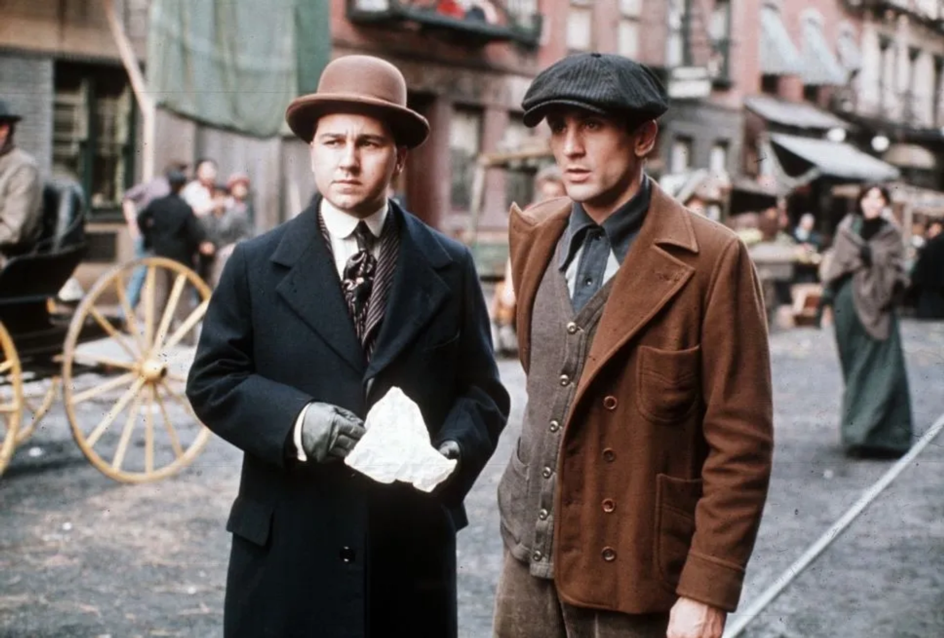 Robert De Niro and Bruno Kirby in The Godfather Part II (1974)