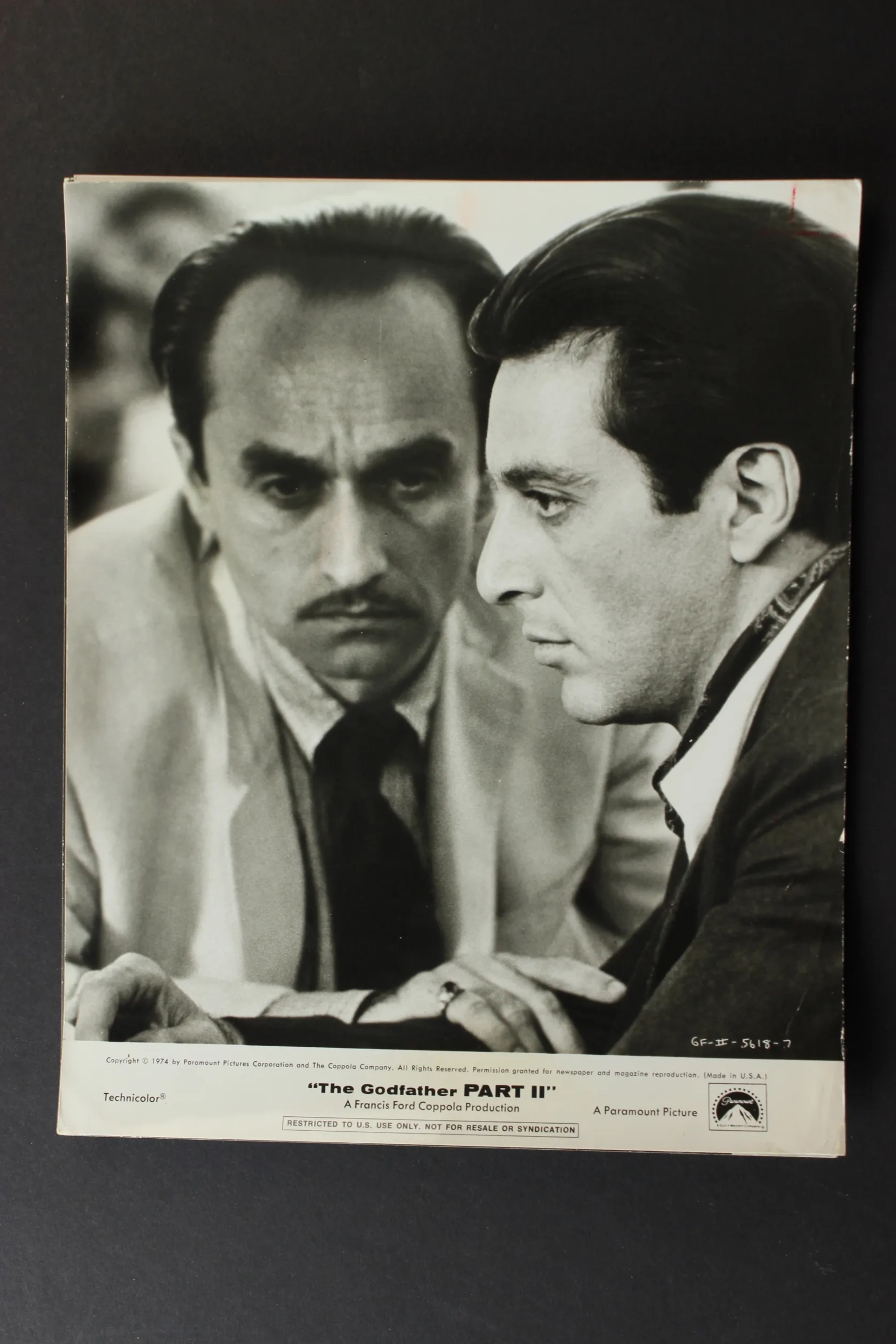 Al Pacino and John Cazale in The Godfather Part II (1974)