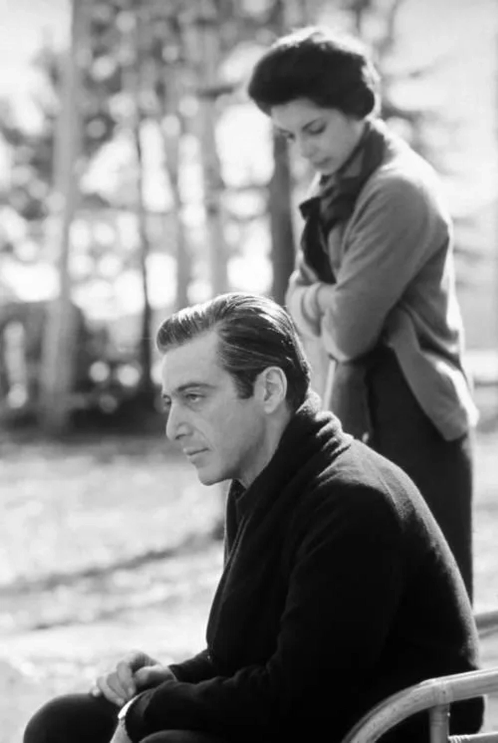 Al Pacino and Talia Shire in The Godfather Part II (1974)