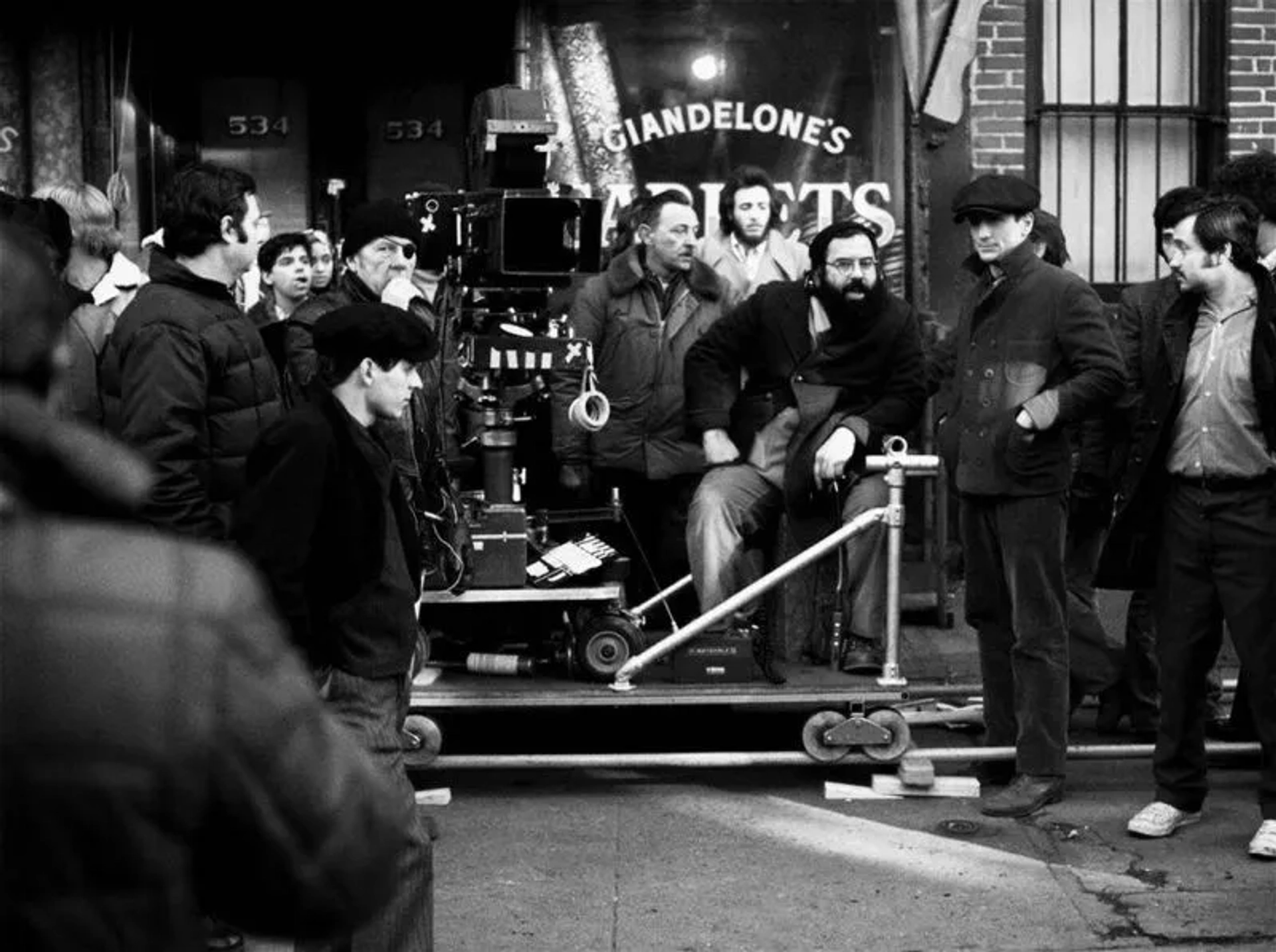 Robert De Niro and Francis Ford Coppola in The Godfather Part II (1974)