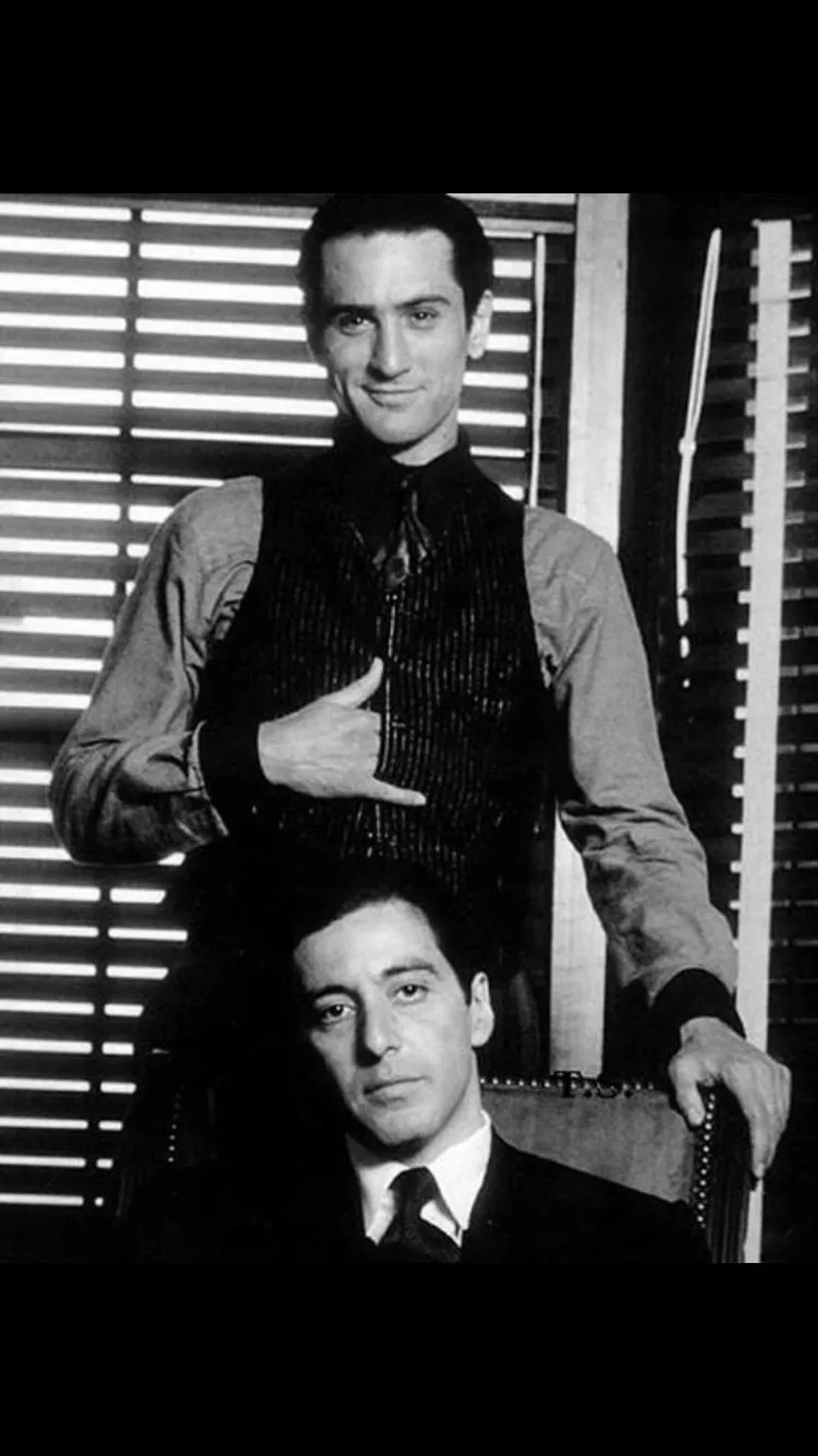 Robert De Niro and Al Pacino in The Godfather Part II (1974)