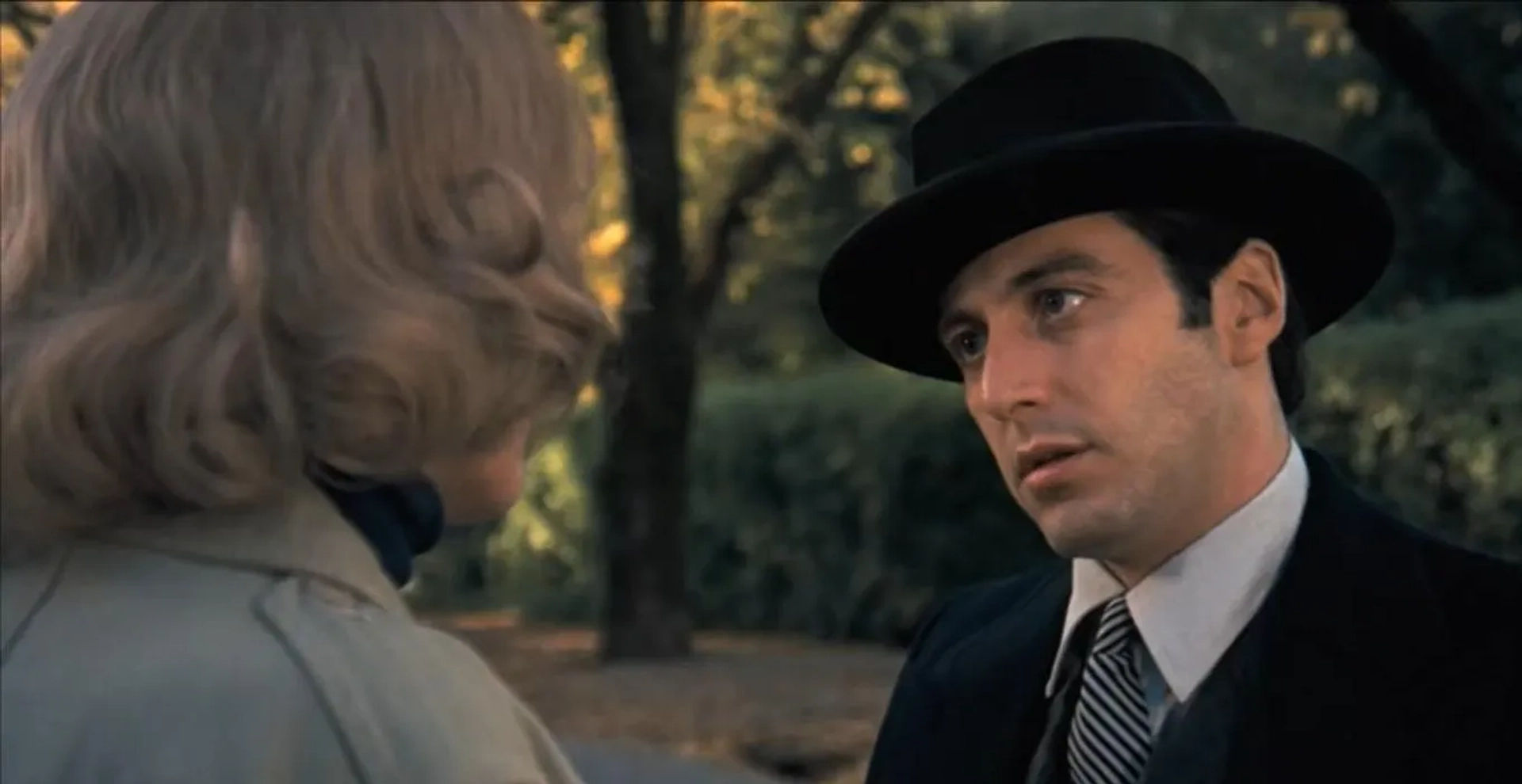 Al Pacino and Diane Keaton in The Godfather (1972)