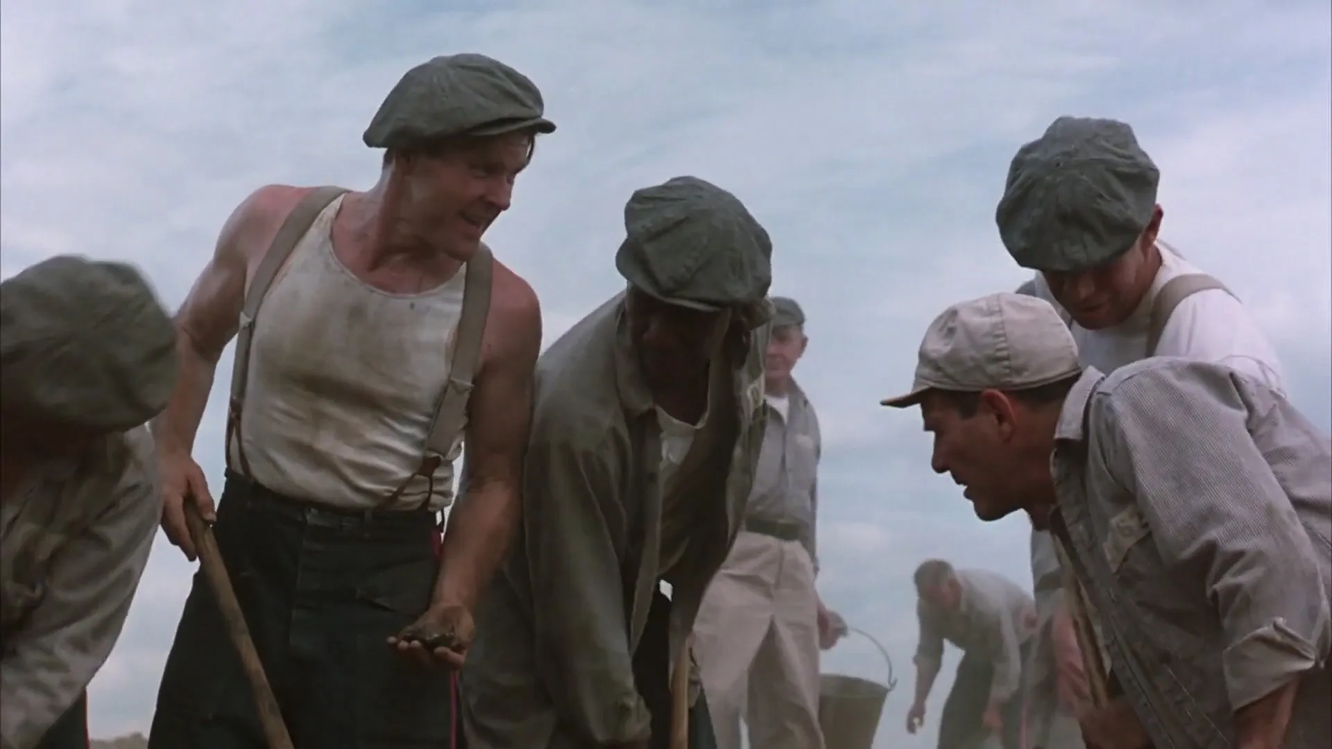 Morgan Freeman, William Sadler, Brian Libby, and Joseph Ragno in The Shawshank Redemption (1994)