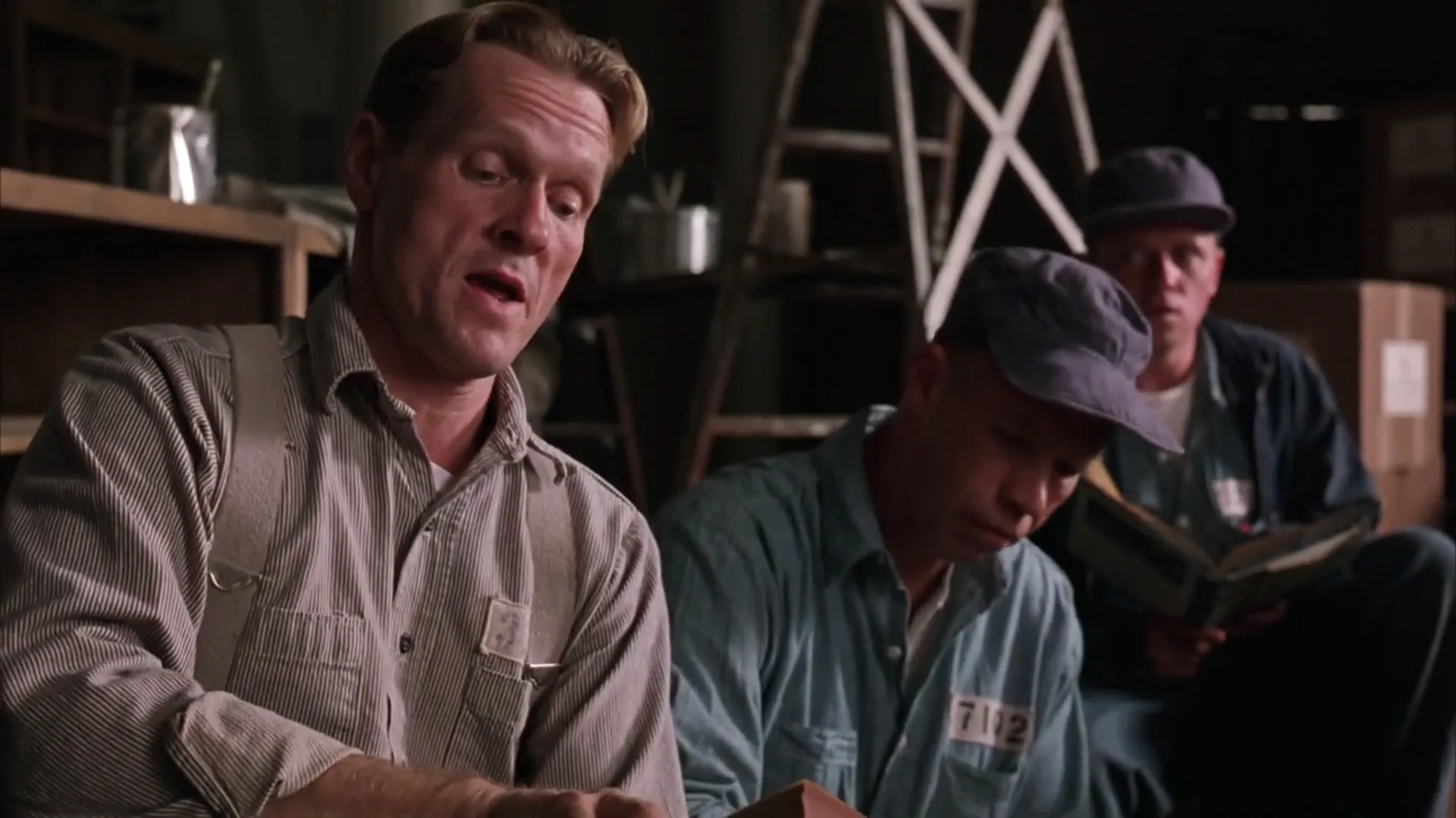 William Sadler and Brian Libby in The Shawshank Redemption (1994)