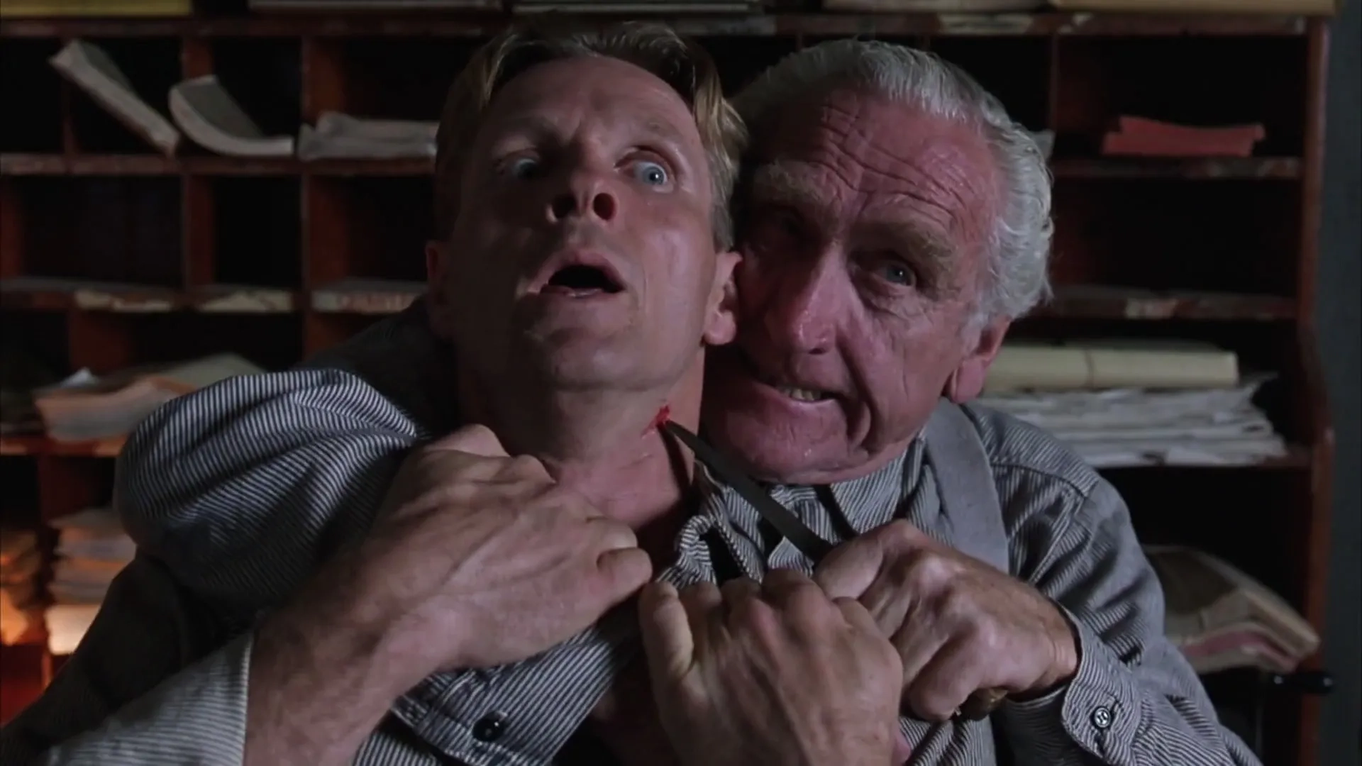 William Sadler and James Whitmore in The Shawshank Redemption (1994)