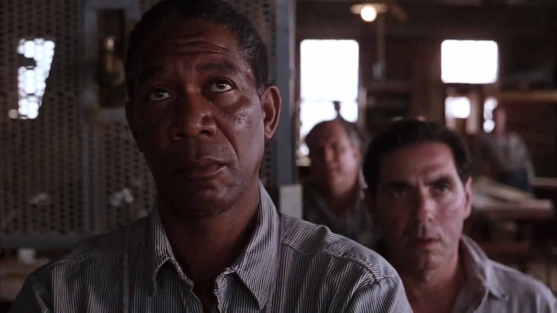 Morgan Freeman and David Proval in The Shawshank Redemption (1994)