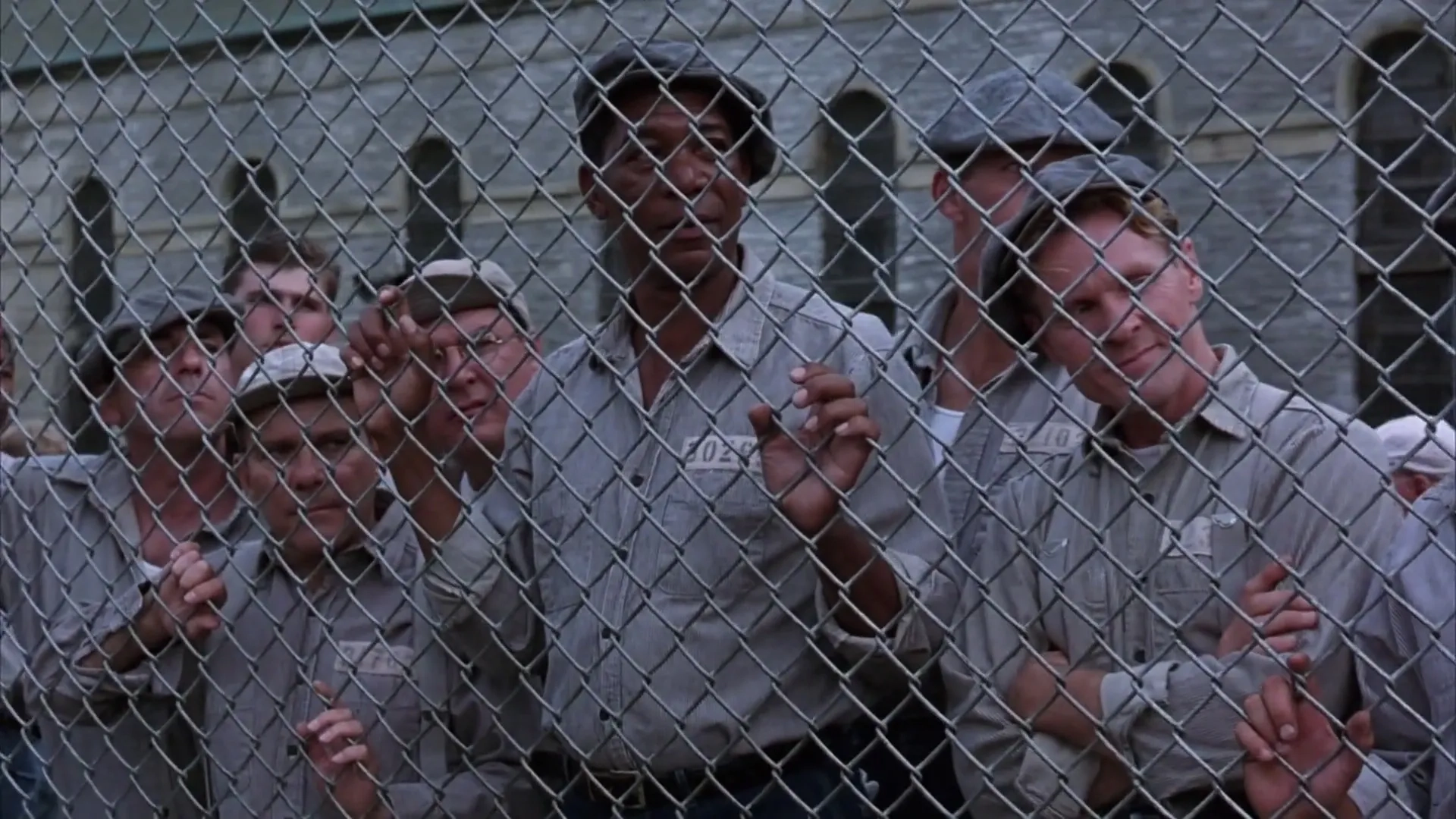 Morgan Freeman, William Sadler, Larry Brandenburg, Brian Libby, David Proval, and Joseph Ragno in The Shawshank Redemption (1994)