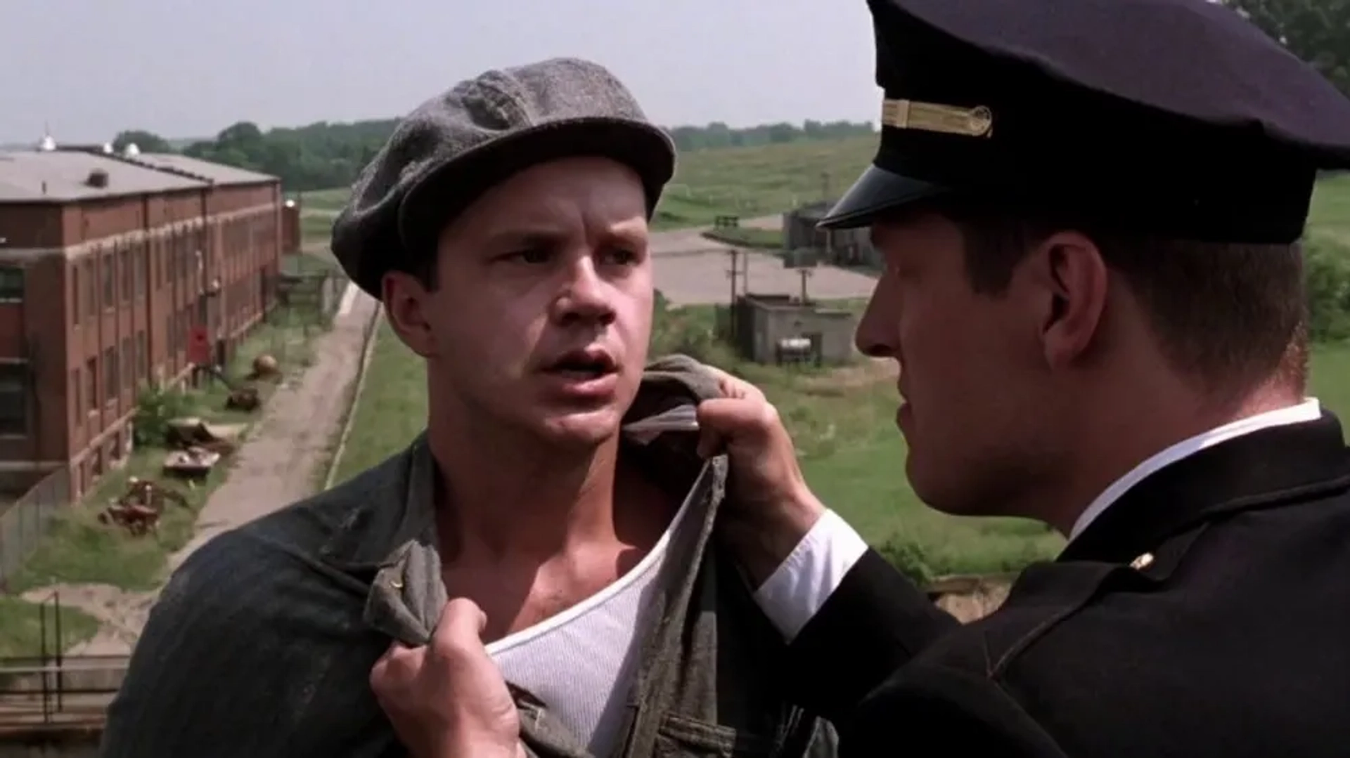 Tim Robbins and Clancy Brown in The Shawshank Redemption (1994)