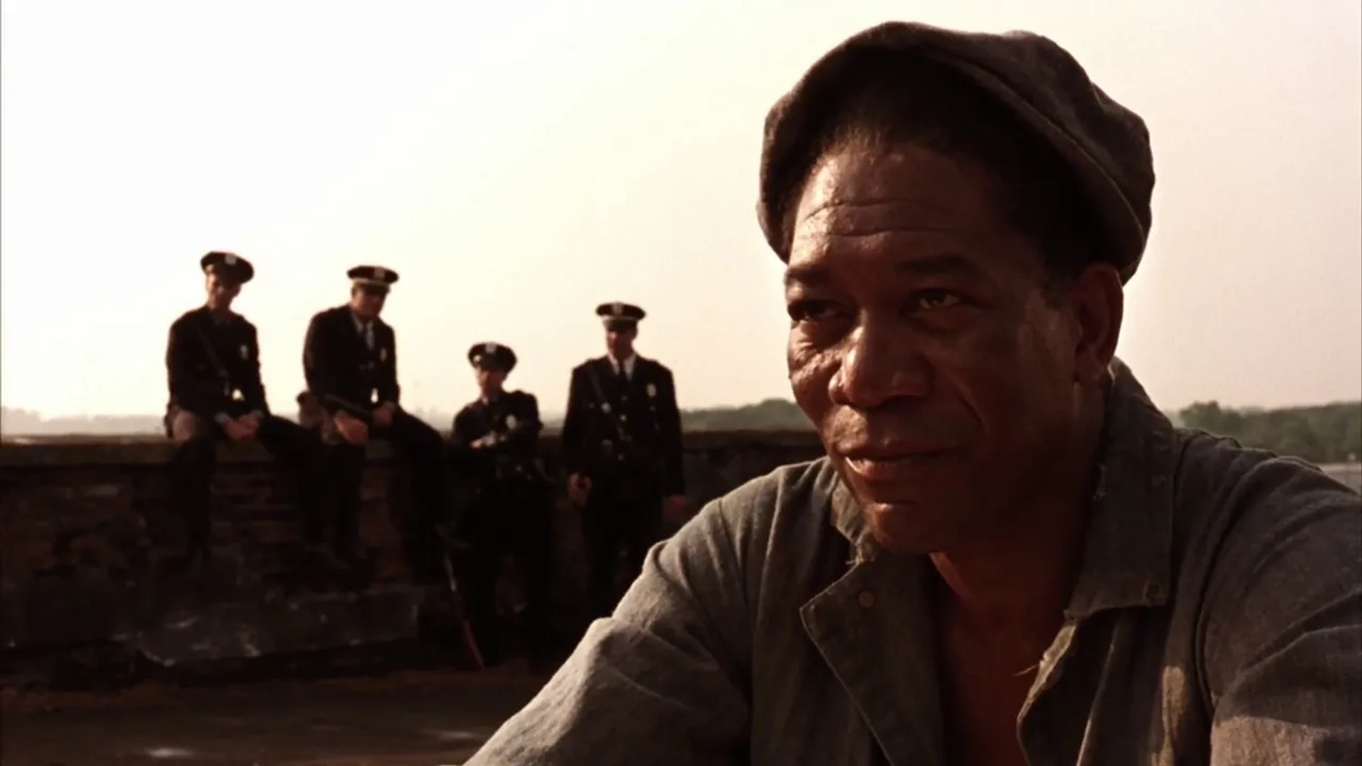 Morgan Freeman, Clancy Brown, Paul McCrane, and Jude Ciccolella in The Shawshank Redemption (1994)