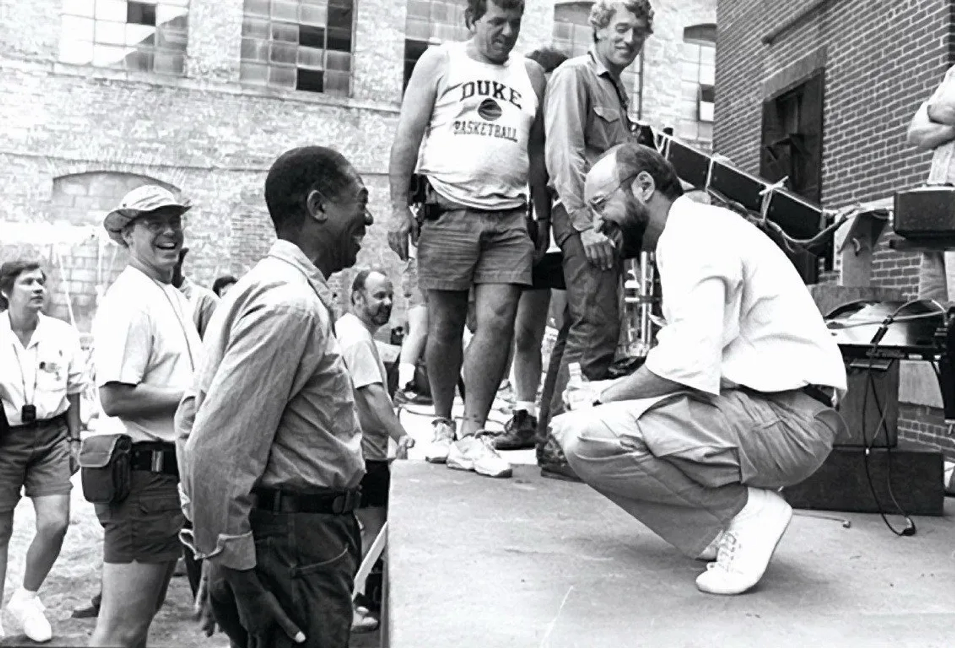 Morgan Freeman, Frank Darabont, and Roger Deakins at an event for The Shawshank Redemption (1994)