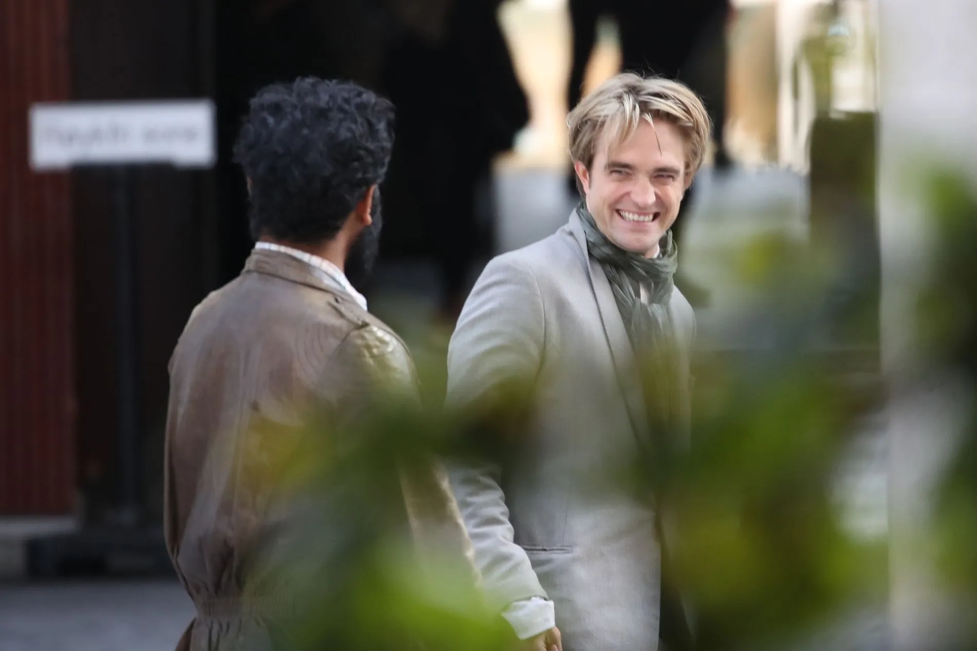 Robert Pattinson and Himesh Patel in Tenet (2020)