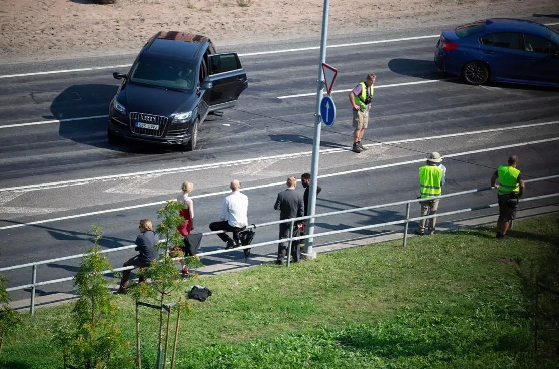 John David Washington, Robert Pattinson, and Elizabeth Debicki in Tenet (2020)